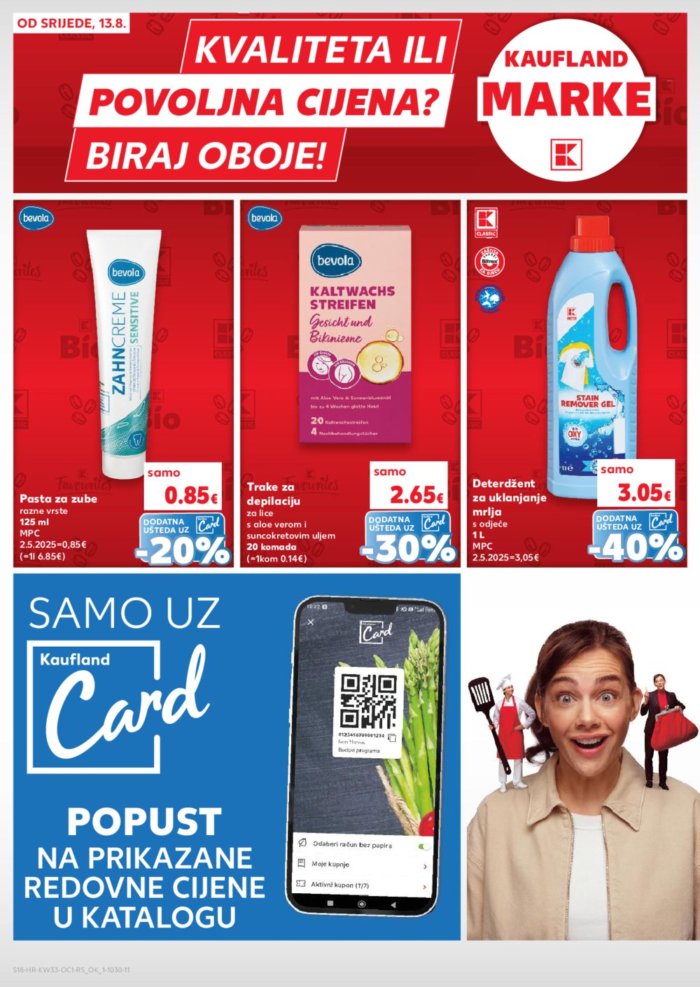 Kaufland katalog Kaufland marke 13.08.-19.08.2025. Odabrane poslovnice