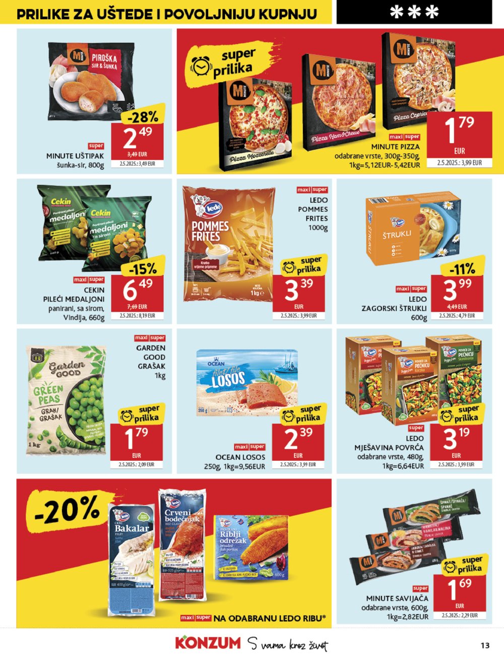Konzum katalog Akcija 13.08. - 19. 08. 2025.