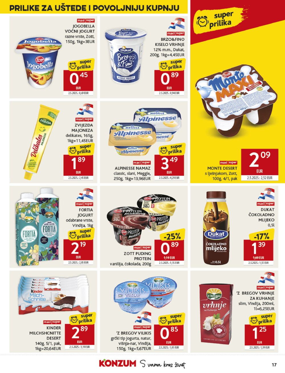 Konzum katalog Akcija 13.08. - 19. 08. 2025.