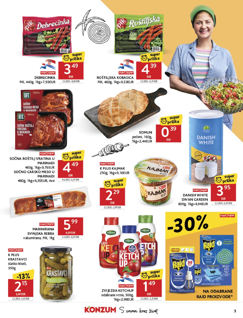 Konzum katalog Akcija 13.08. - 19. 08. 2025.