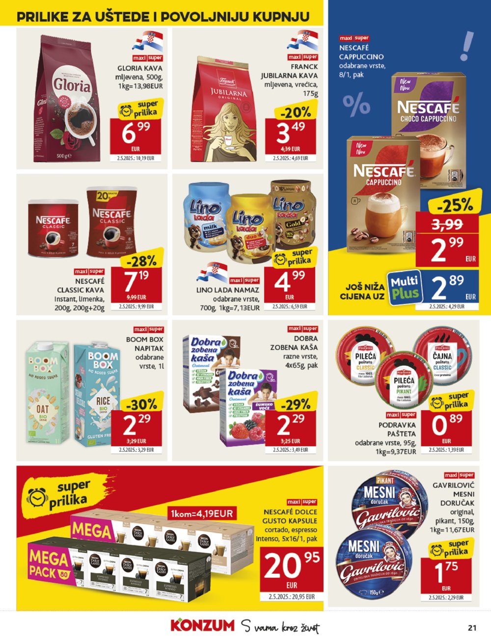 Konzum katalog Akcija 13.08. - 19. 08. 2025.