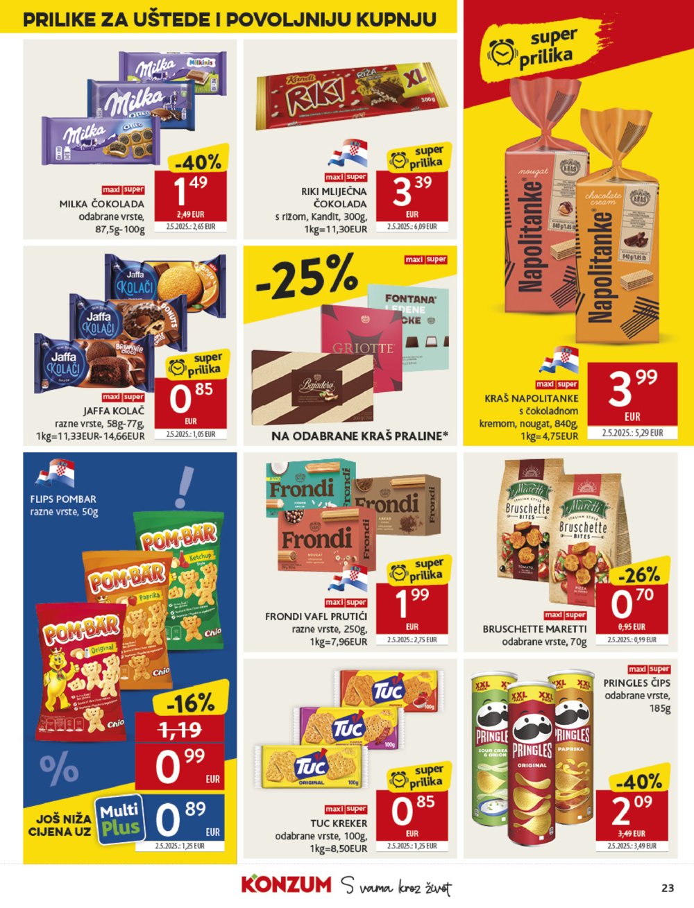Konzum katalog Akcija 13.08. - 19. 08. 2025.