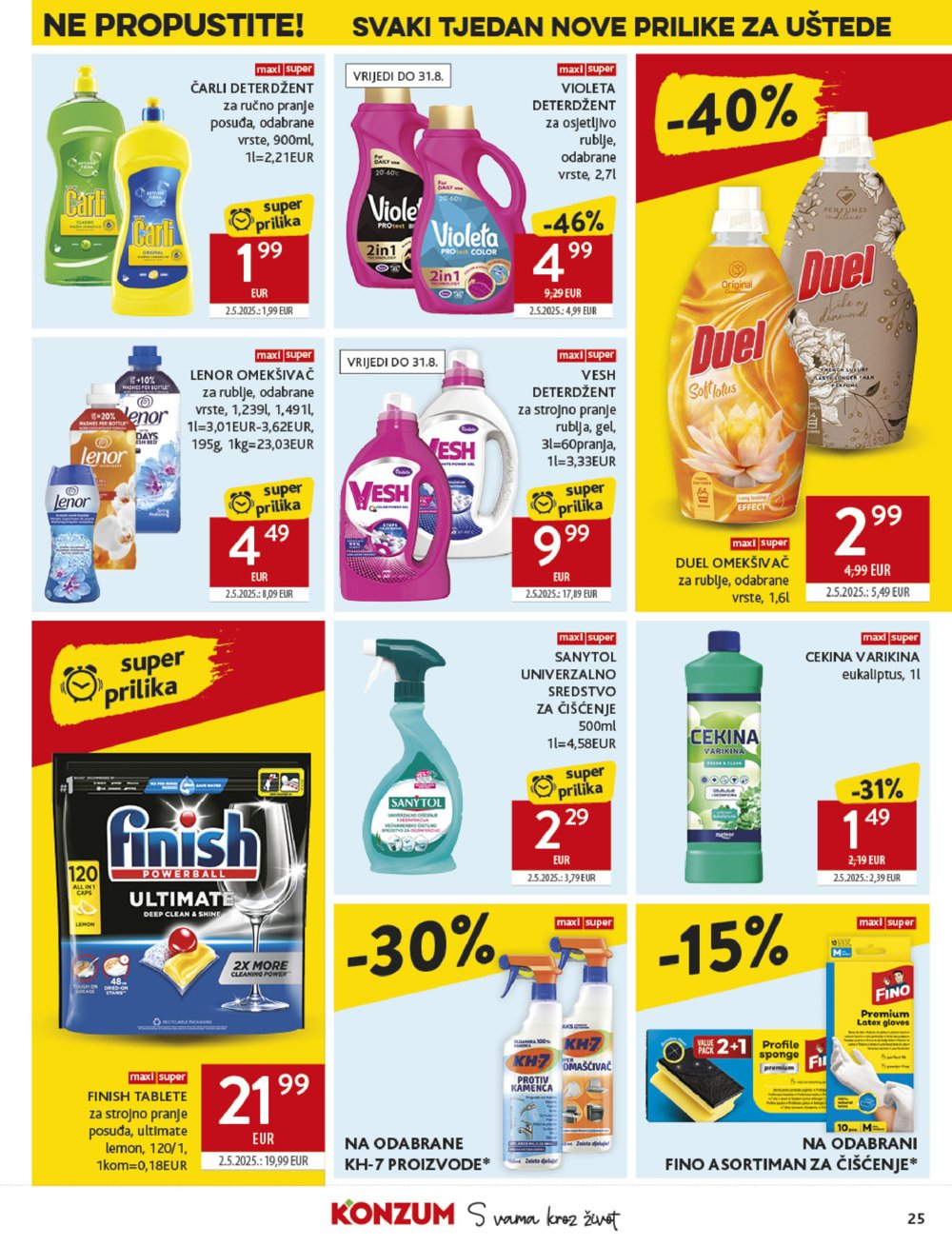 Konzum katalog Akcija 13.08. - 19. 08. 2025.