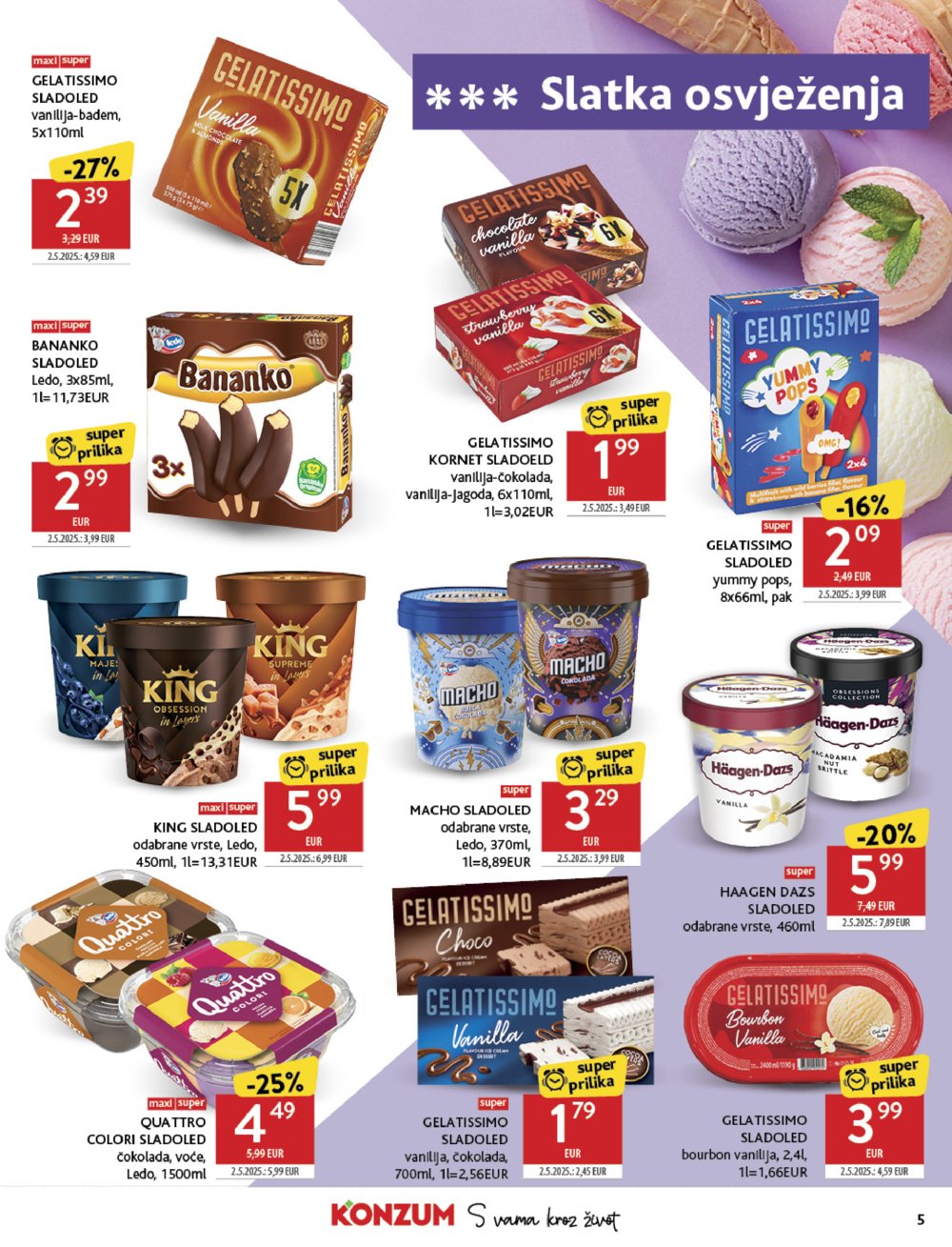 Konzum katalog Akcija 13.08. - 19. 08. 2025.