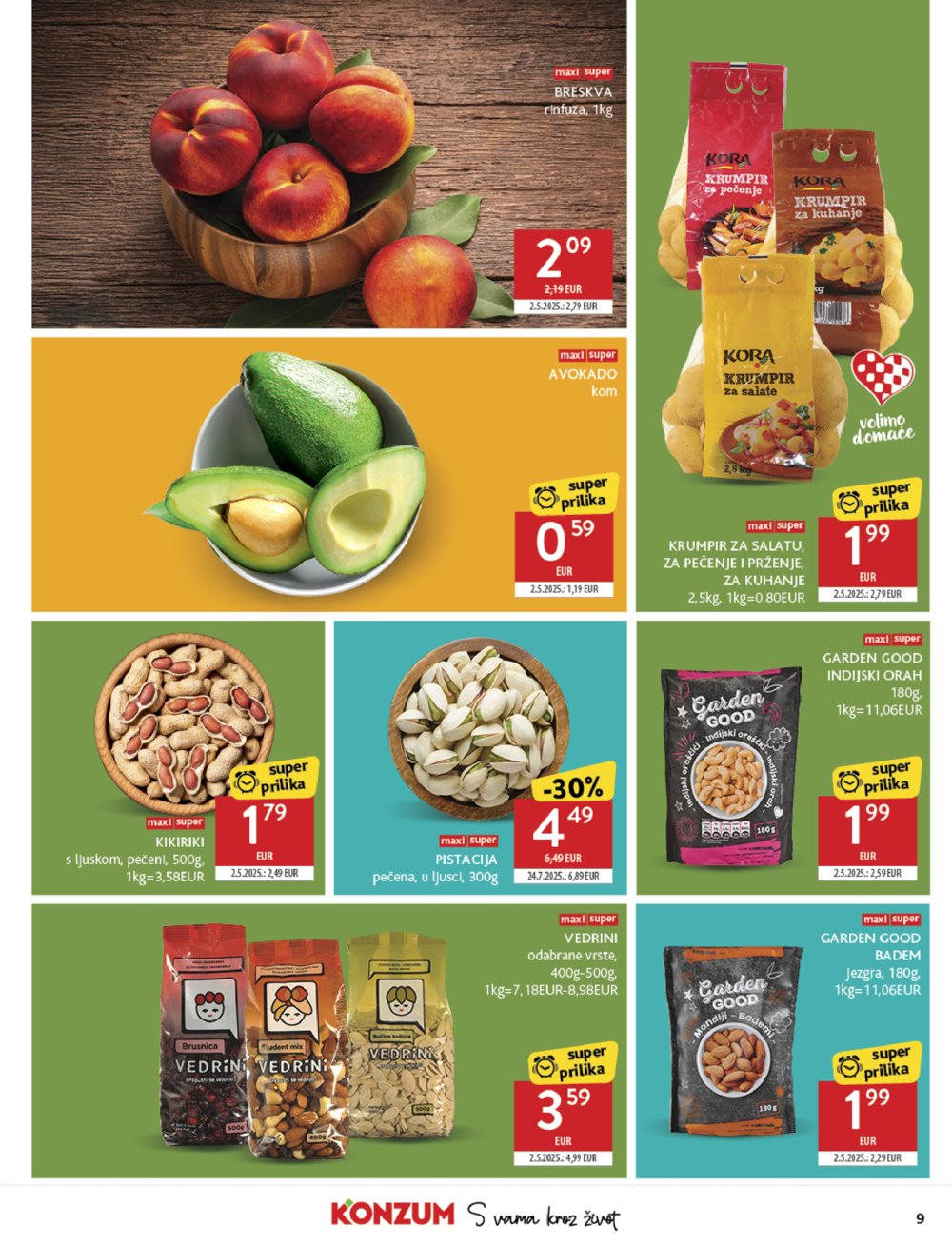 Konzum katalog Akcija 13.08. - 19. 08. 2025.