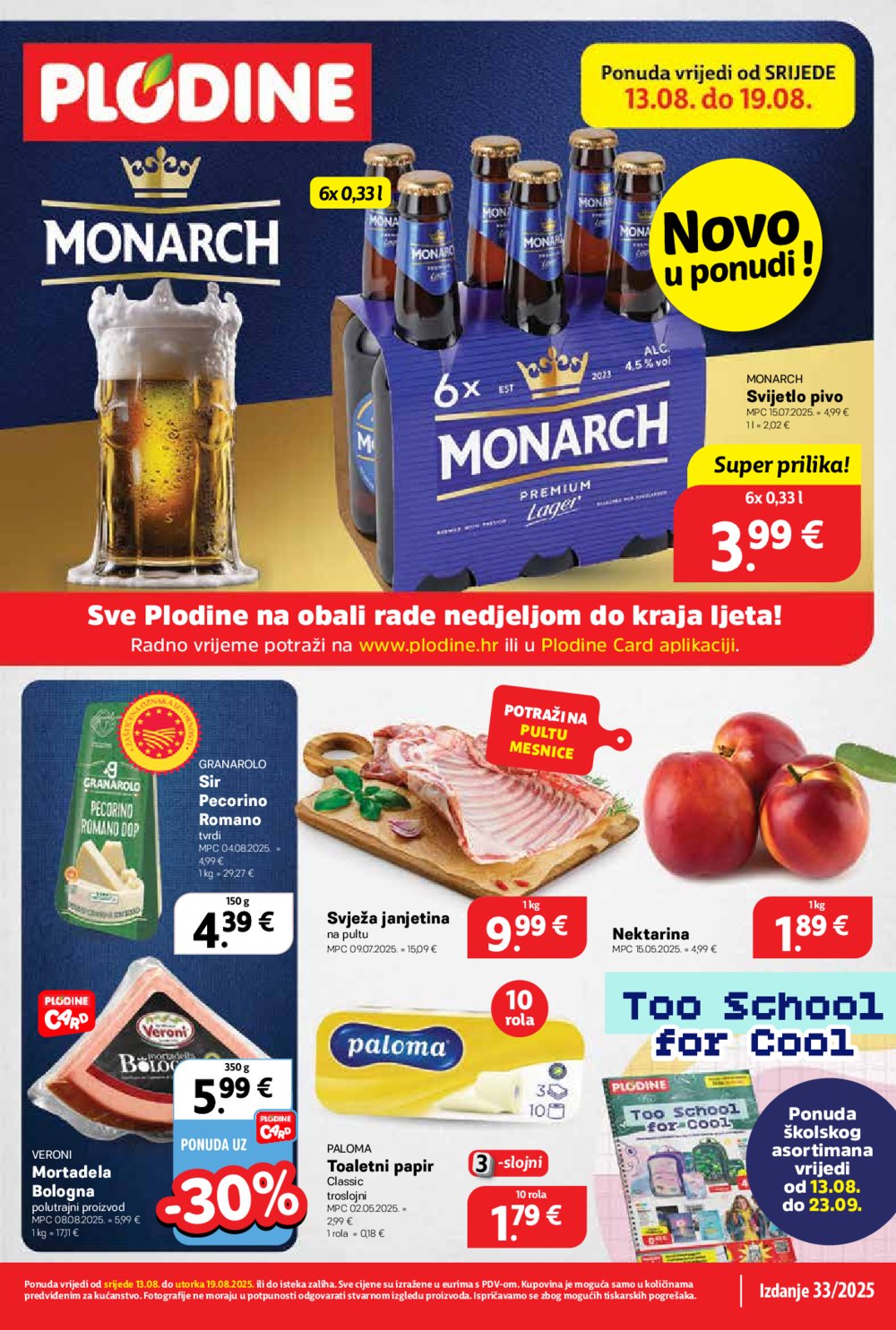 Plodine katalog Akcija 13. 08. - 19. 08. 2025.