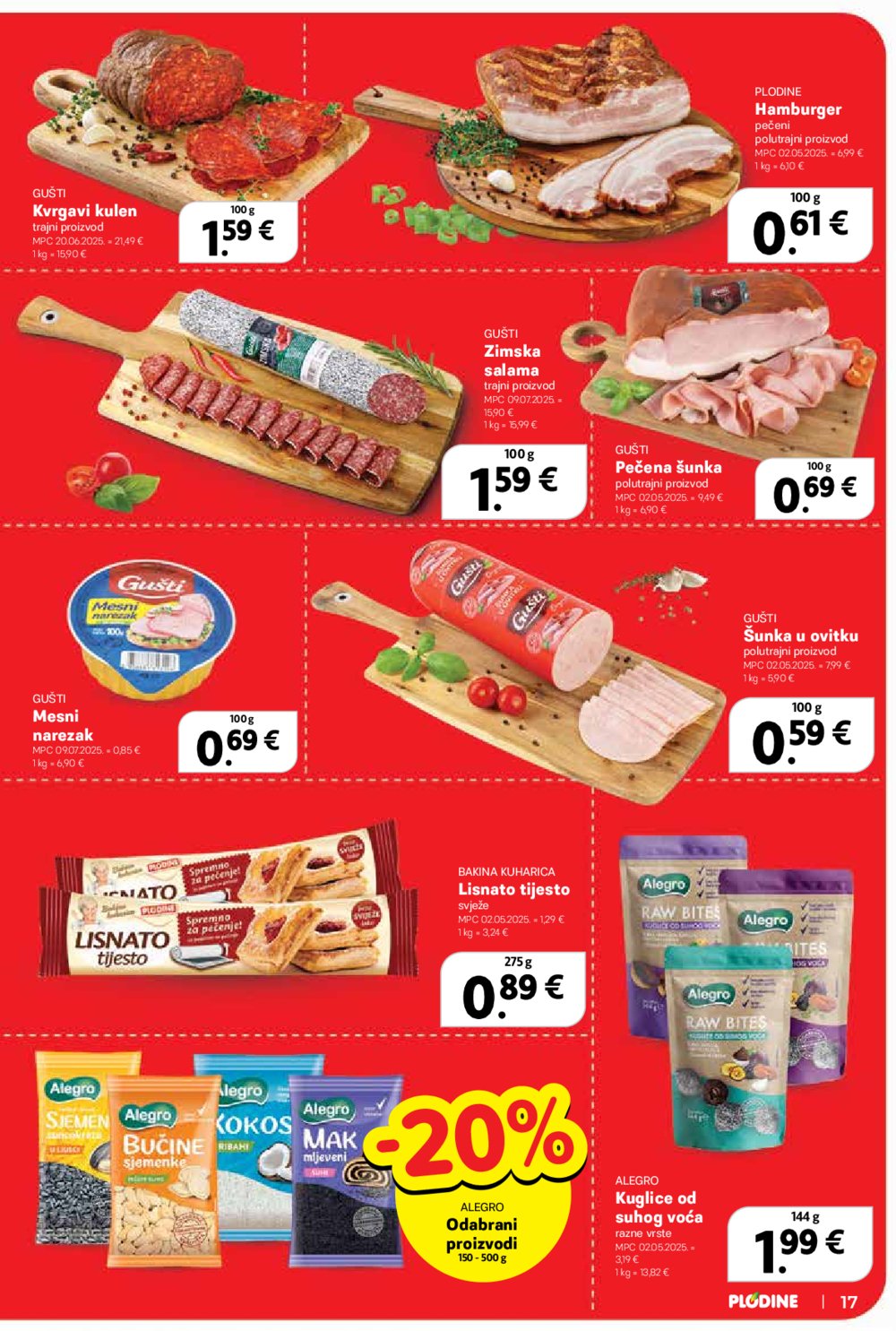 Plodine katalog Akcija 13. 08. - 19. 08. 2025.