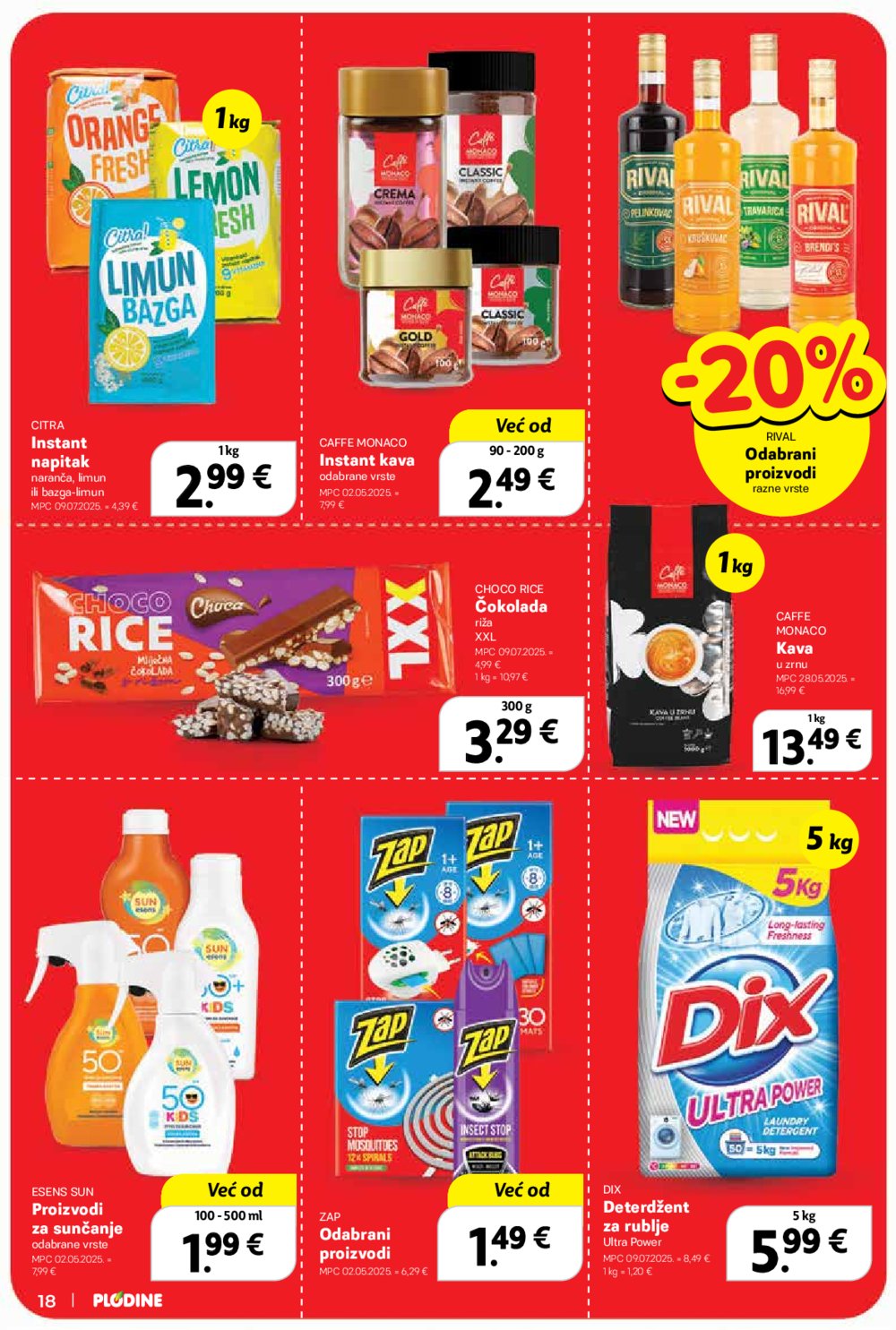 Plodine katalog Akcija 13. 08. - 19. 08. 2025.