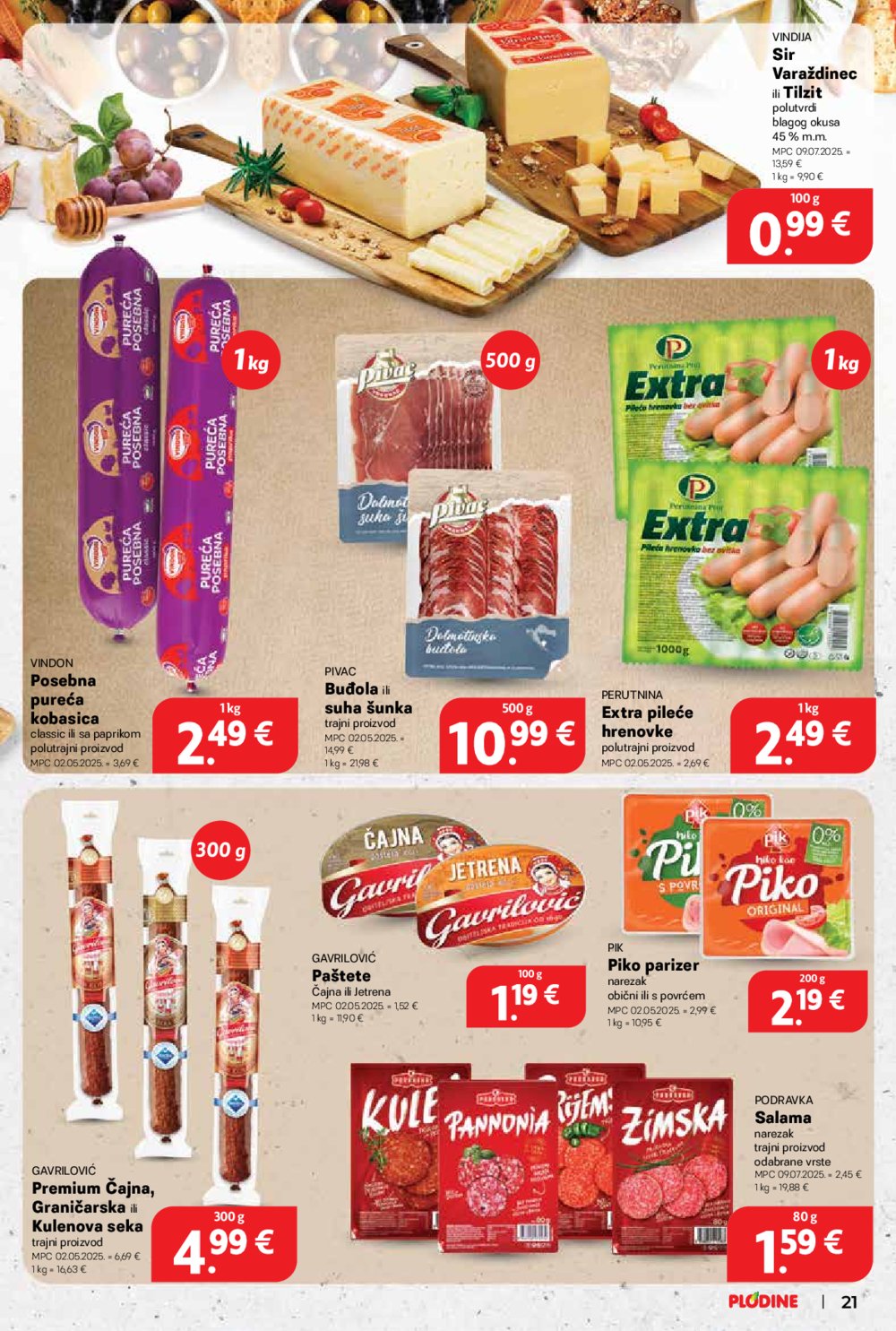 Plodine katalog Akcija 13. 08. - 19. 08. 2025.