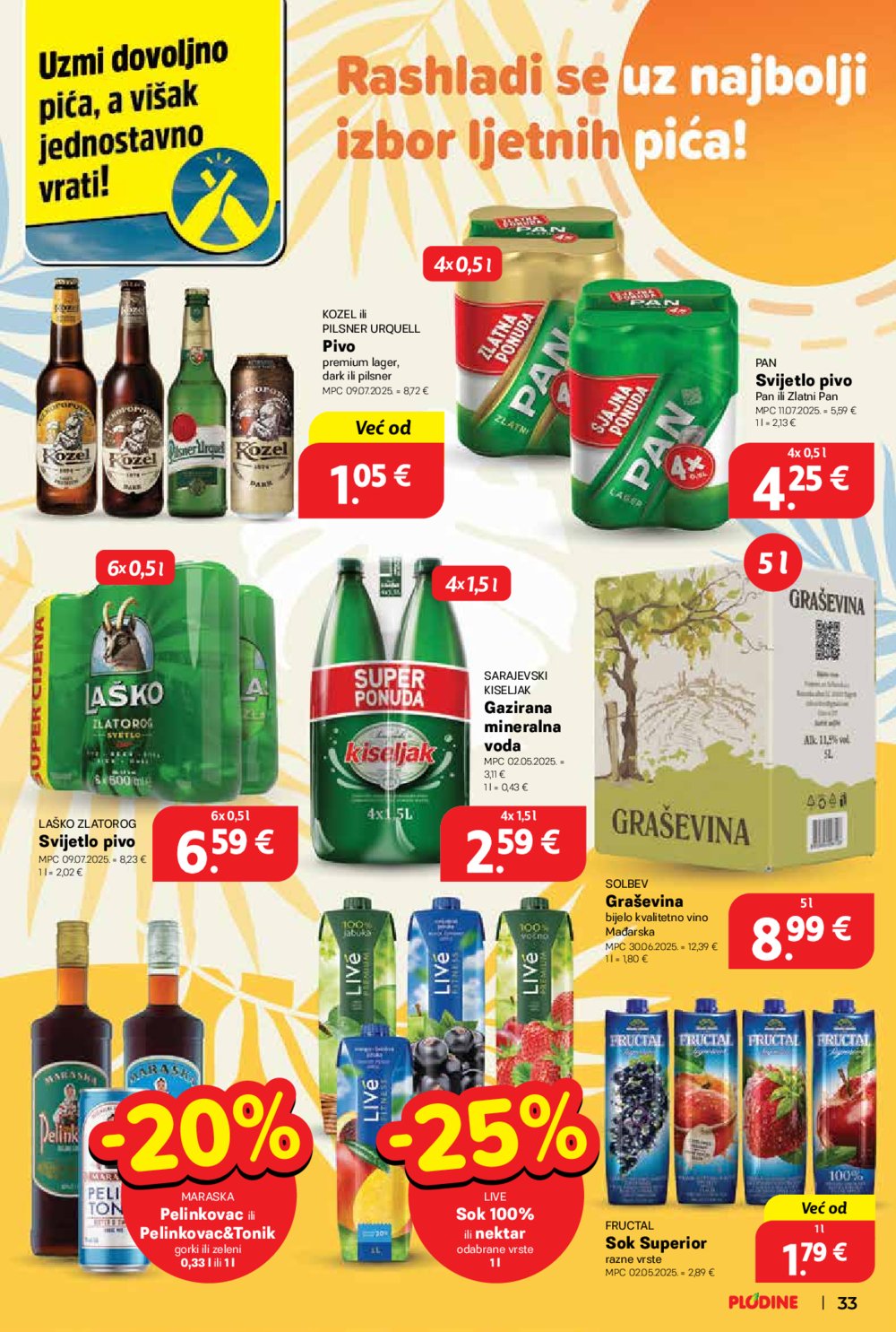 Plodine katalog Akcija 13. 08. - 19. 08. 2025.
