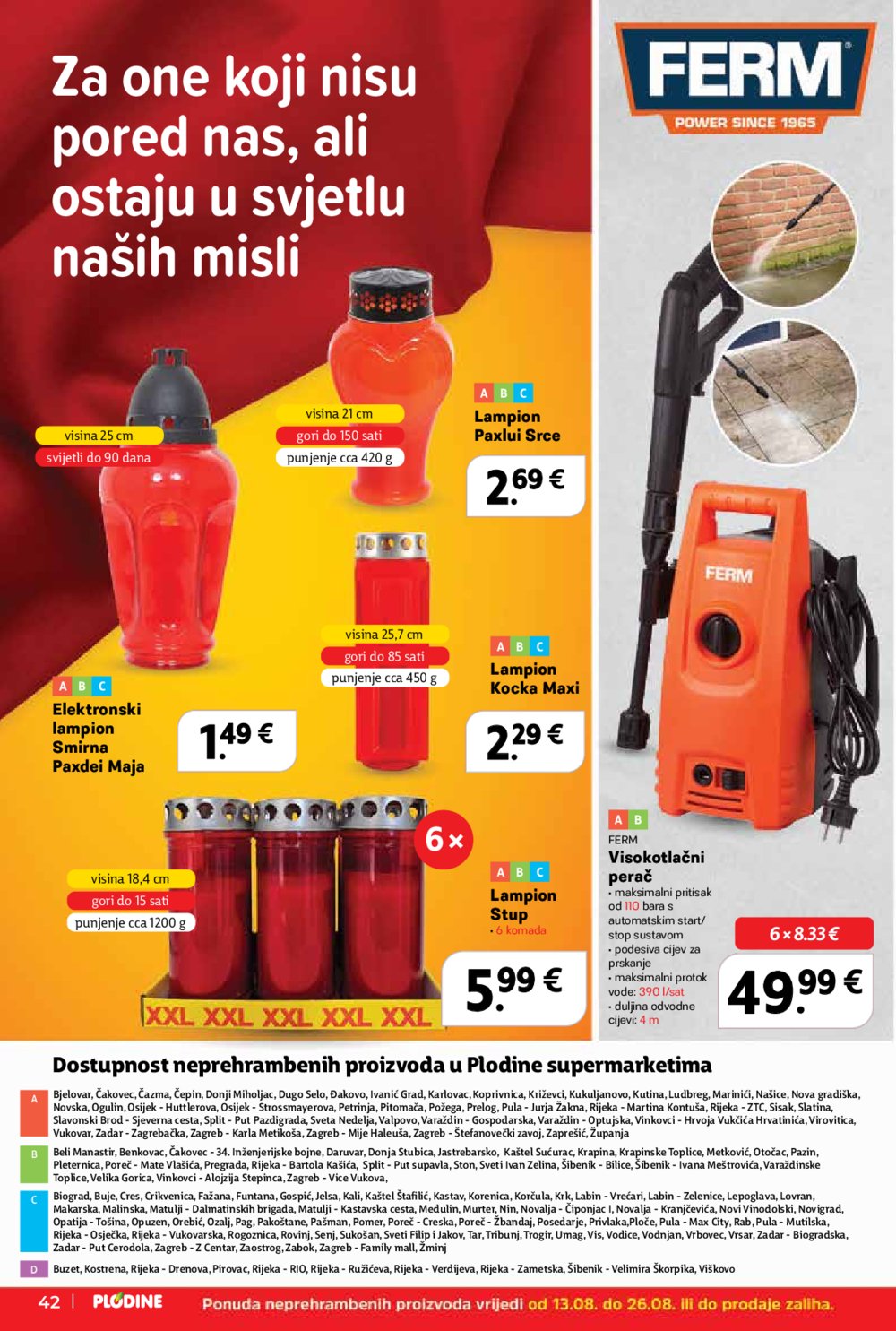 Plodine katalog Akcija 13. 08. - 19. 08. 2025.