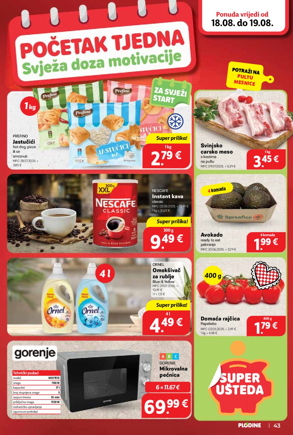 Plodine katalog Akcija 13. 08. - 19. 08. 2025.