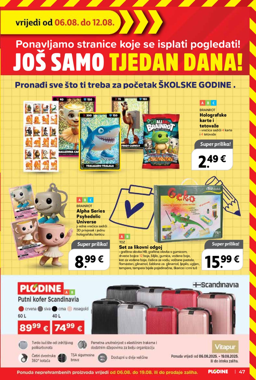 Plodine katalog Akcija 13. 08. - 19. 08. 2025.