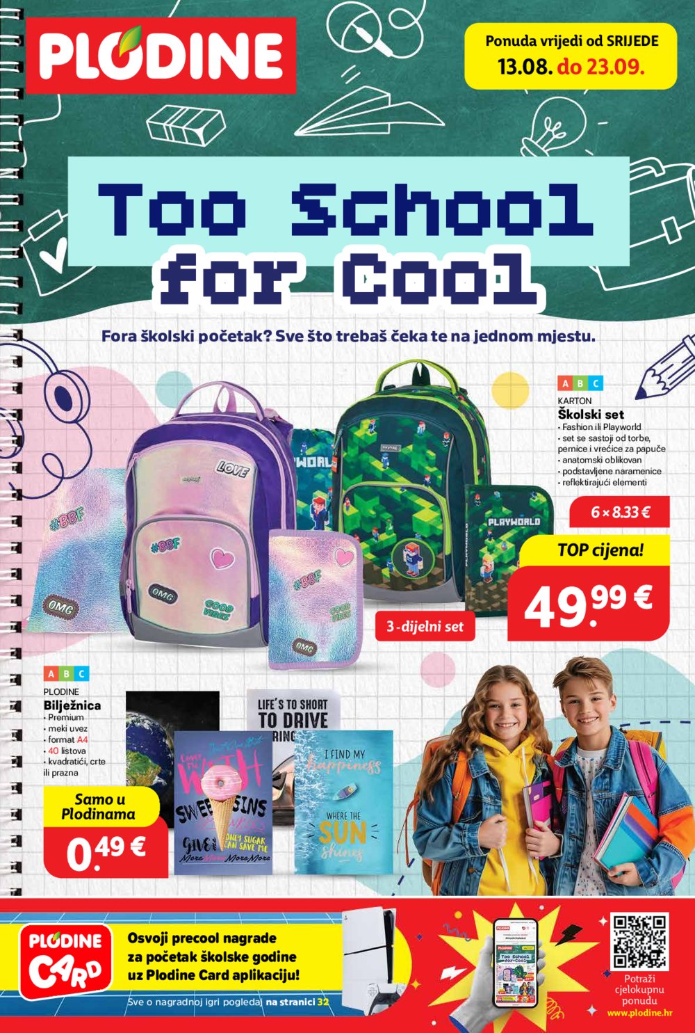 Plodine katalog Škola 13. 08. - 23. 09. 2025.