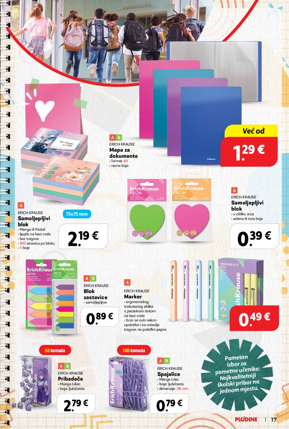 Plodine katalog Škola 13. 08. - 23. 09. 2025.