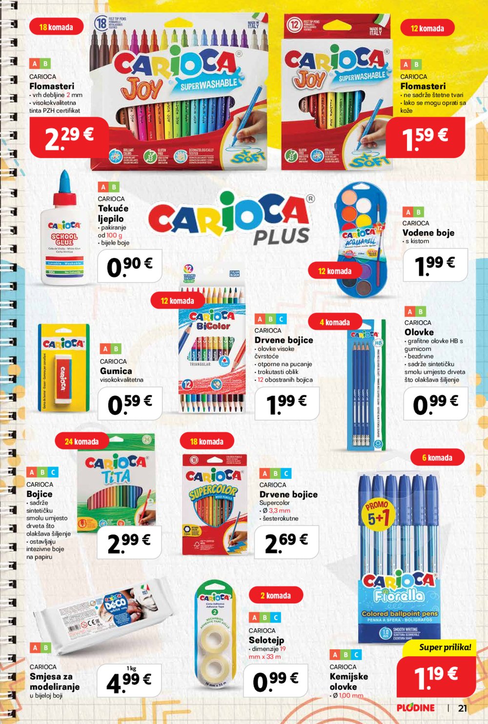 Plodine katalog Škola 13. 08. - 23. 09. 2025.
