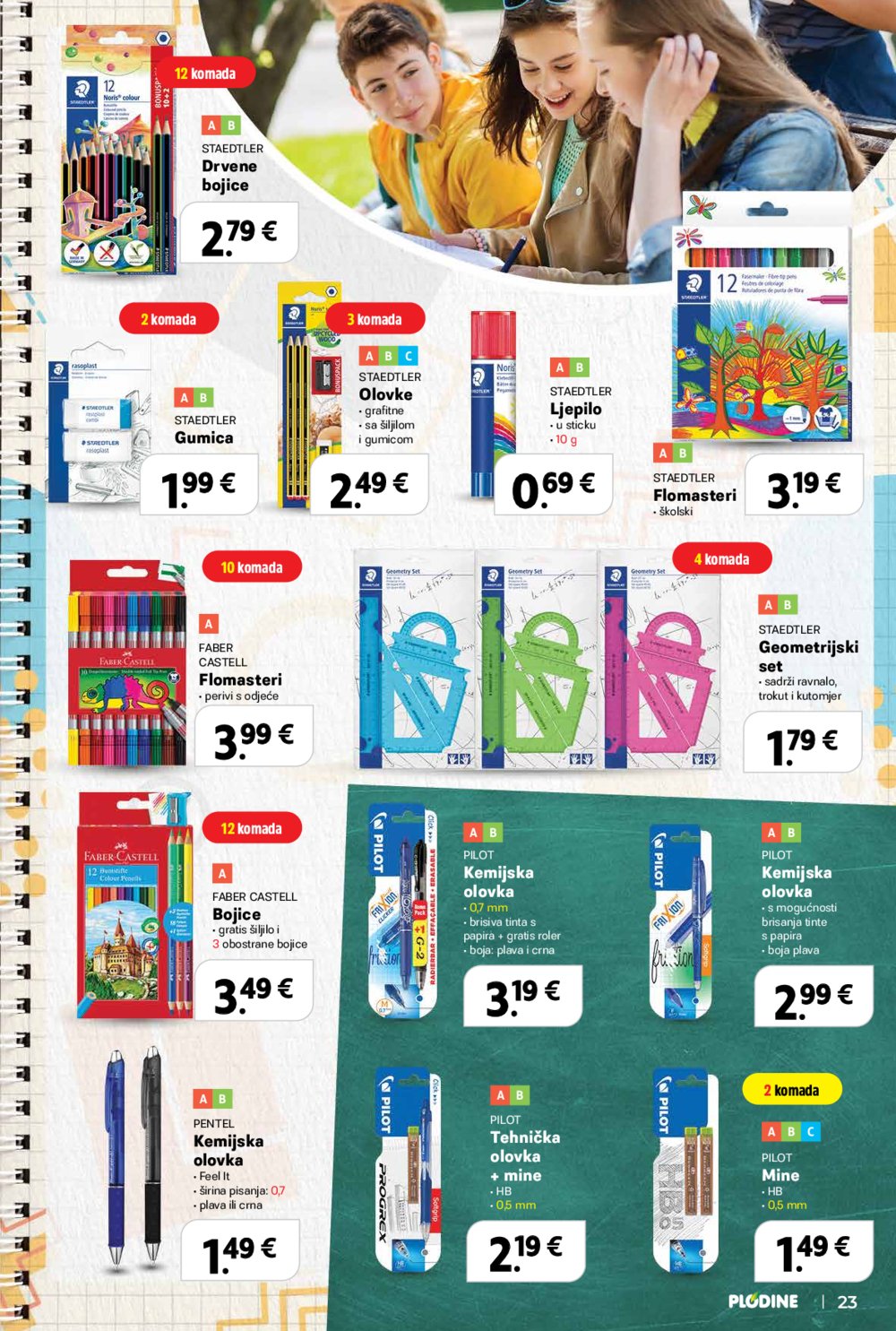Plodine katalog Škola 13. 08. - 23. 09. 2025.