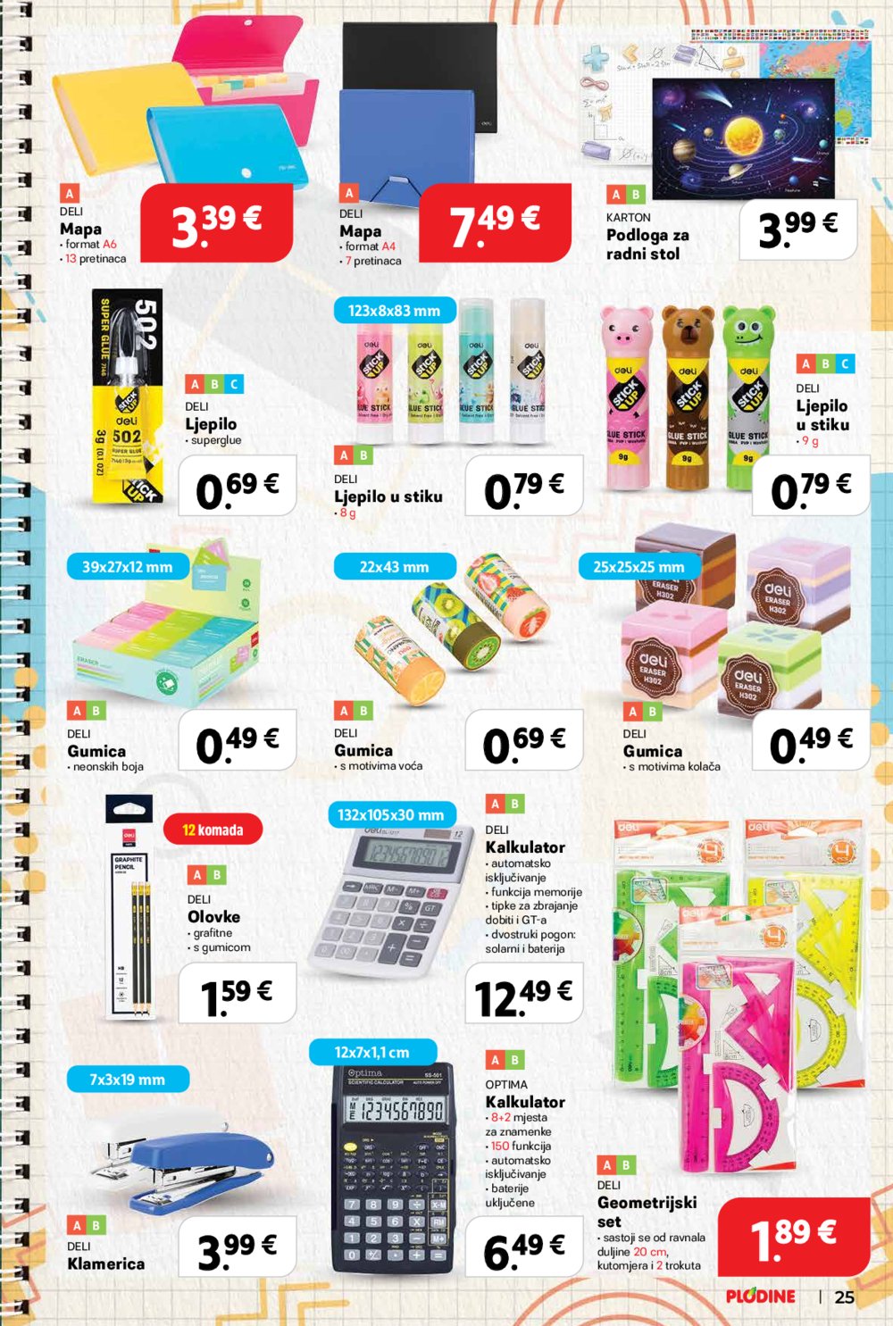 Plodine katalog Škola 13. 08. - 23. 09. 2025.