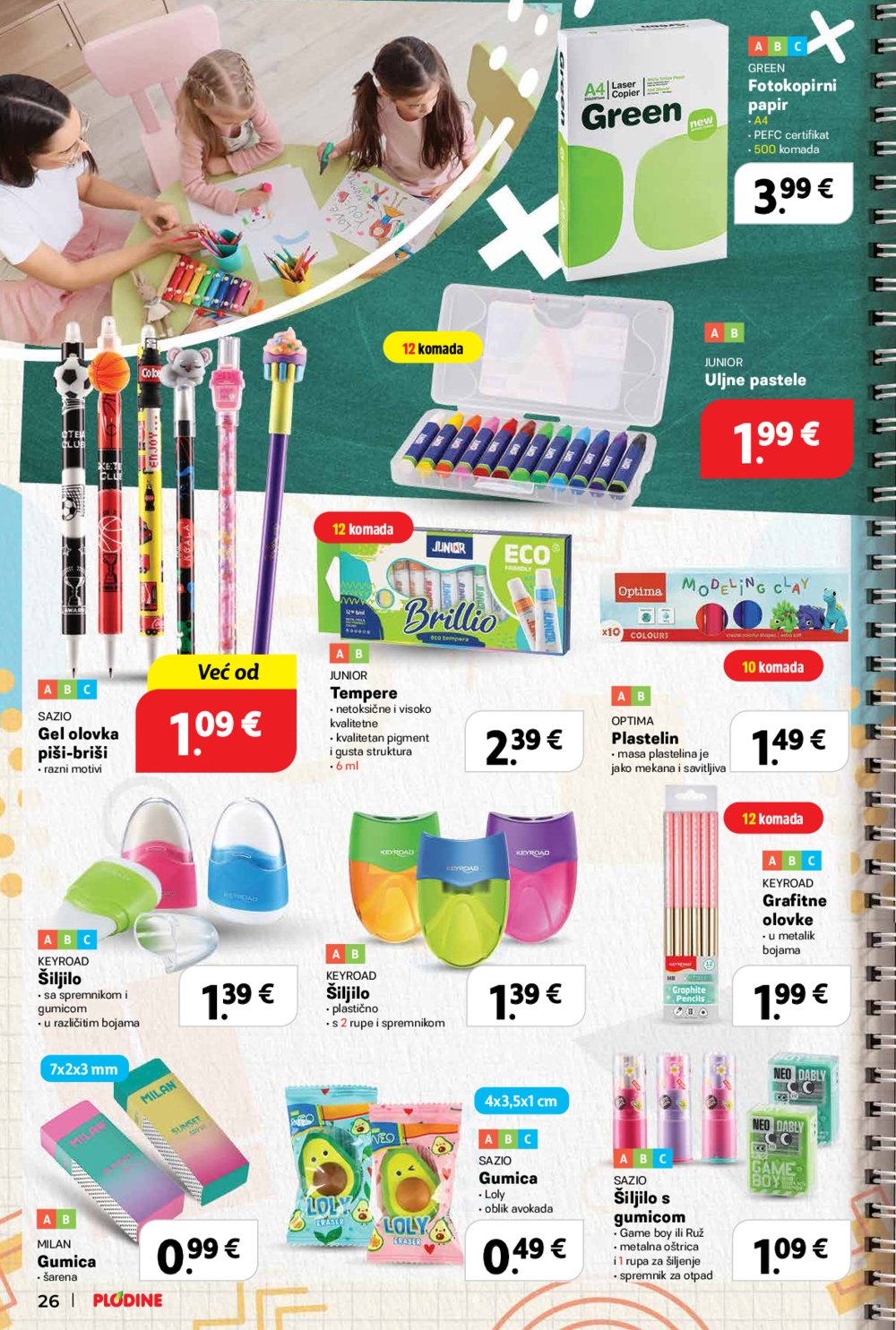 Plodine katalog Škola 13. 08. - 23. 09. 2025.