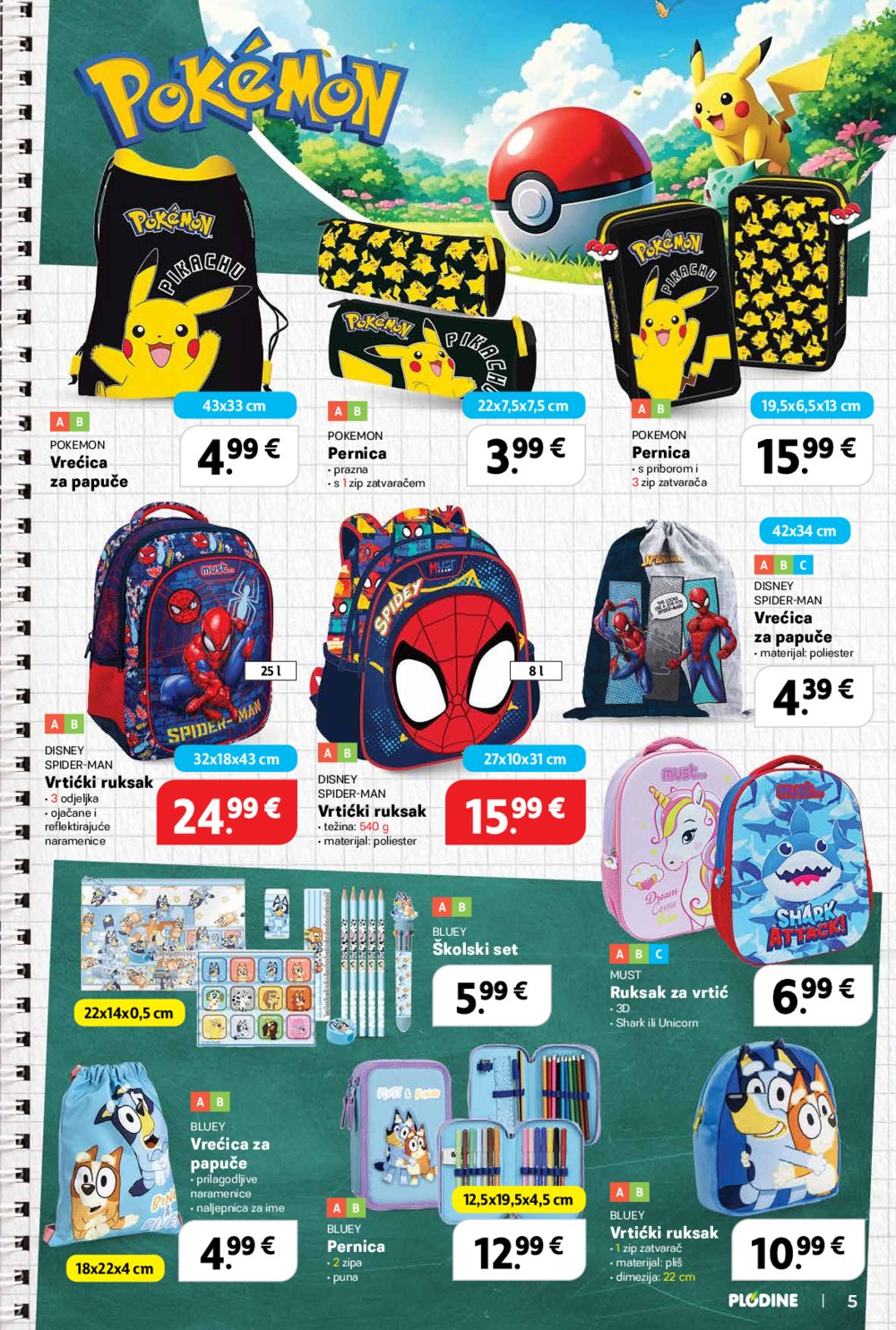 Plodine katalog Škola 13. 08. - 23. 09. 2025.