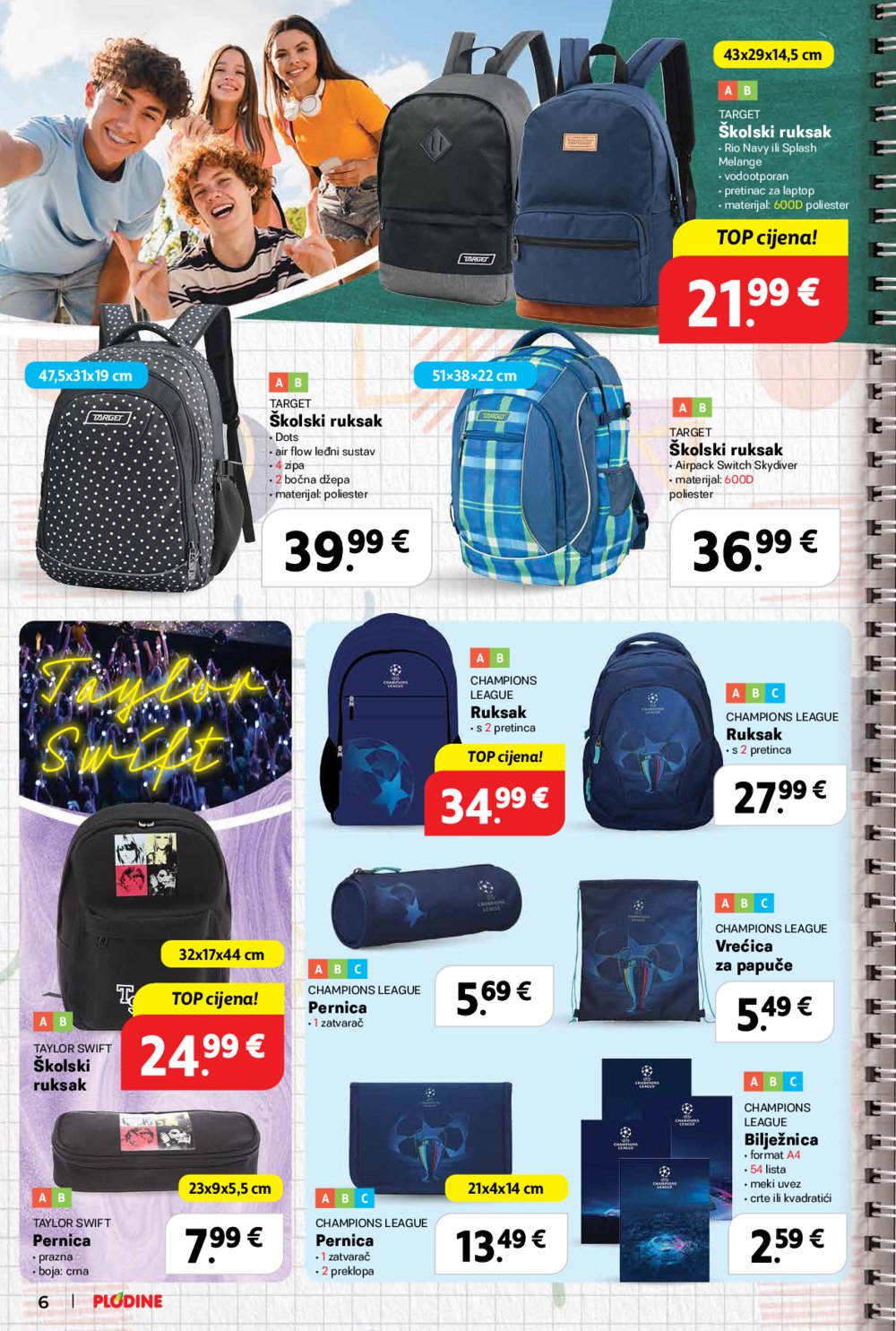 Plodine katalog Škola 13. 08. - 23. 09. 2025.