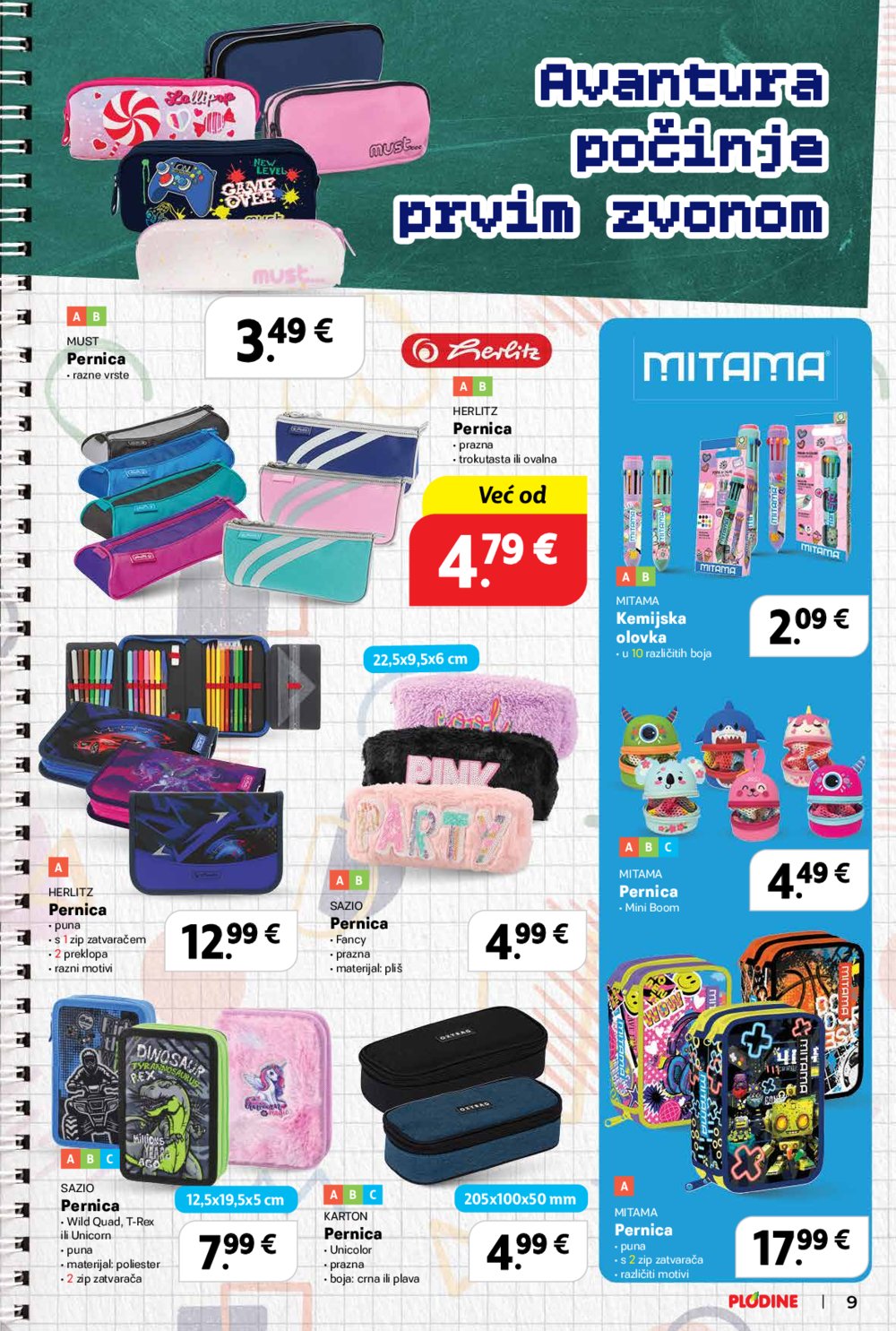 Plodine katalog Škola 13. 08. - 23. 09. 2025.