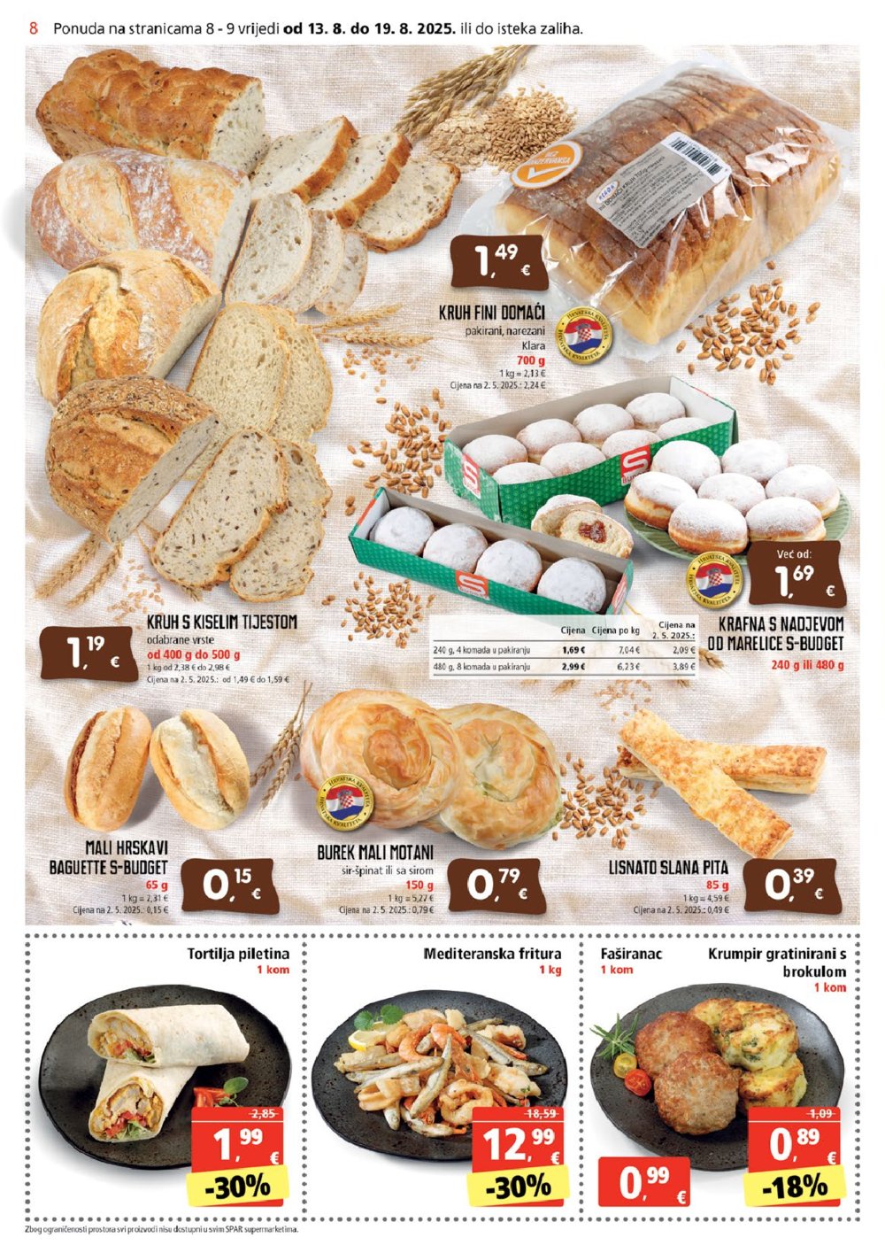 SPAR katalog Akcija 13. 08. - 19. 08. 2025.