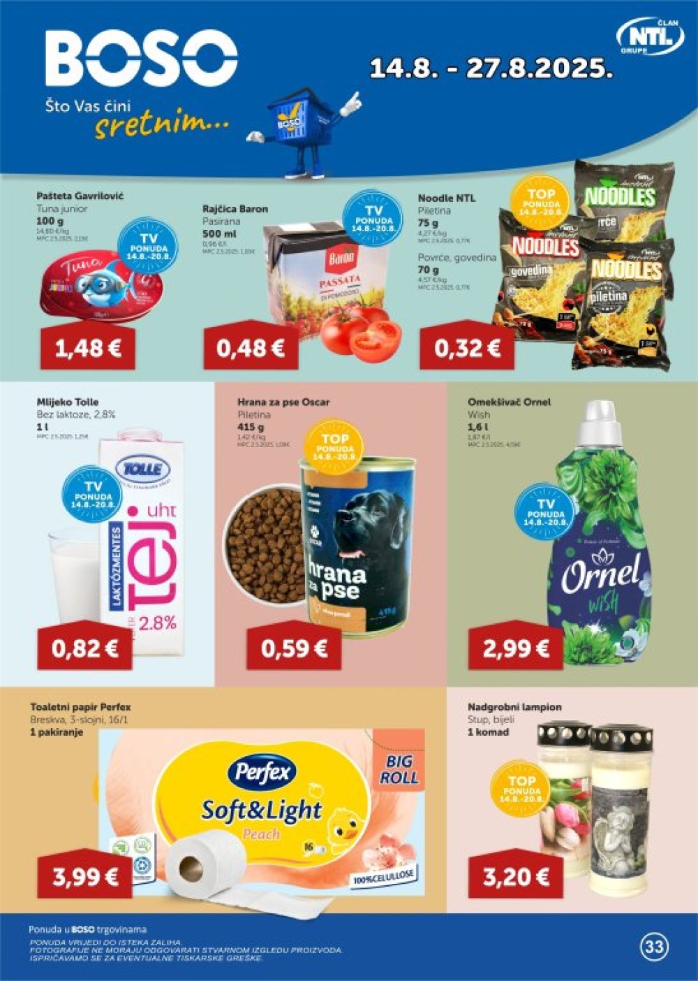 Boso katalog Akcija 14. 08. - 27. 08. 2025.