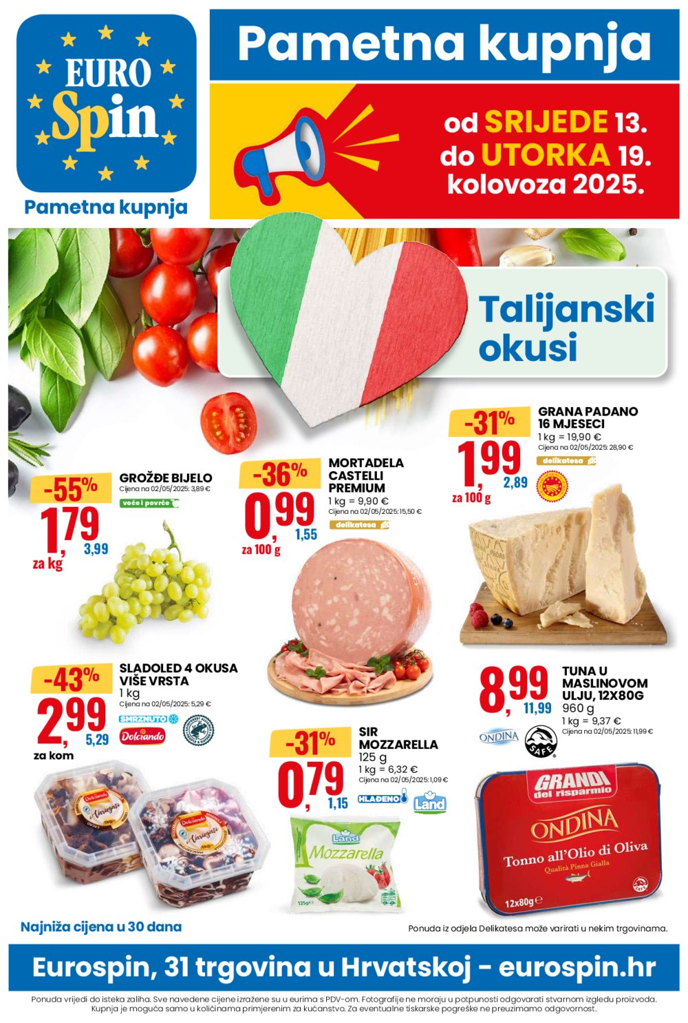 Eurospin katalog Akcija 13.08.-19.08.2025.