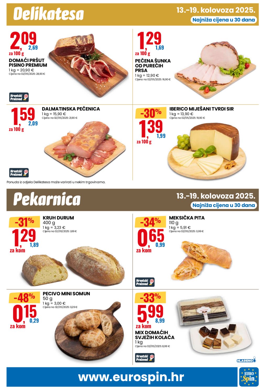 Eurospin katalog Akcija 13.08.-19.08.2025.