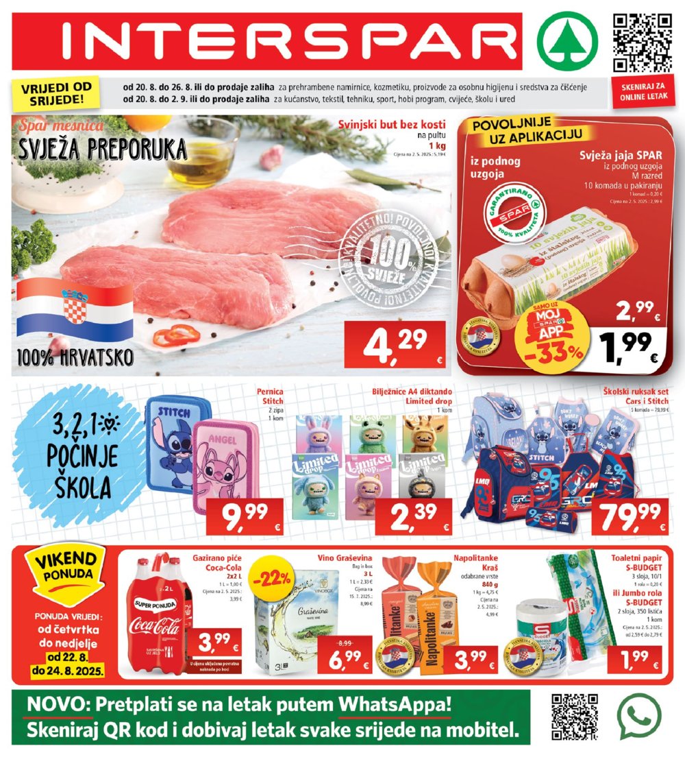 INTERSPAR katalog Akcija 20.08.-26.08.2025.
