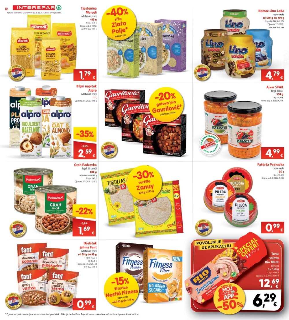 INTERSPAR katalog Akcija 20.08.-26.08.2025.