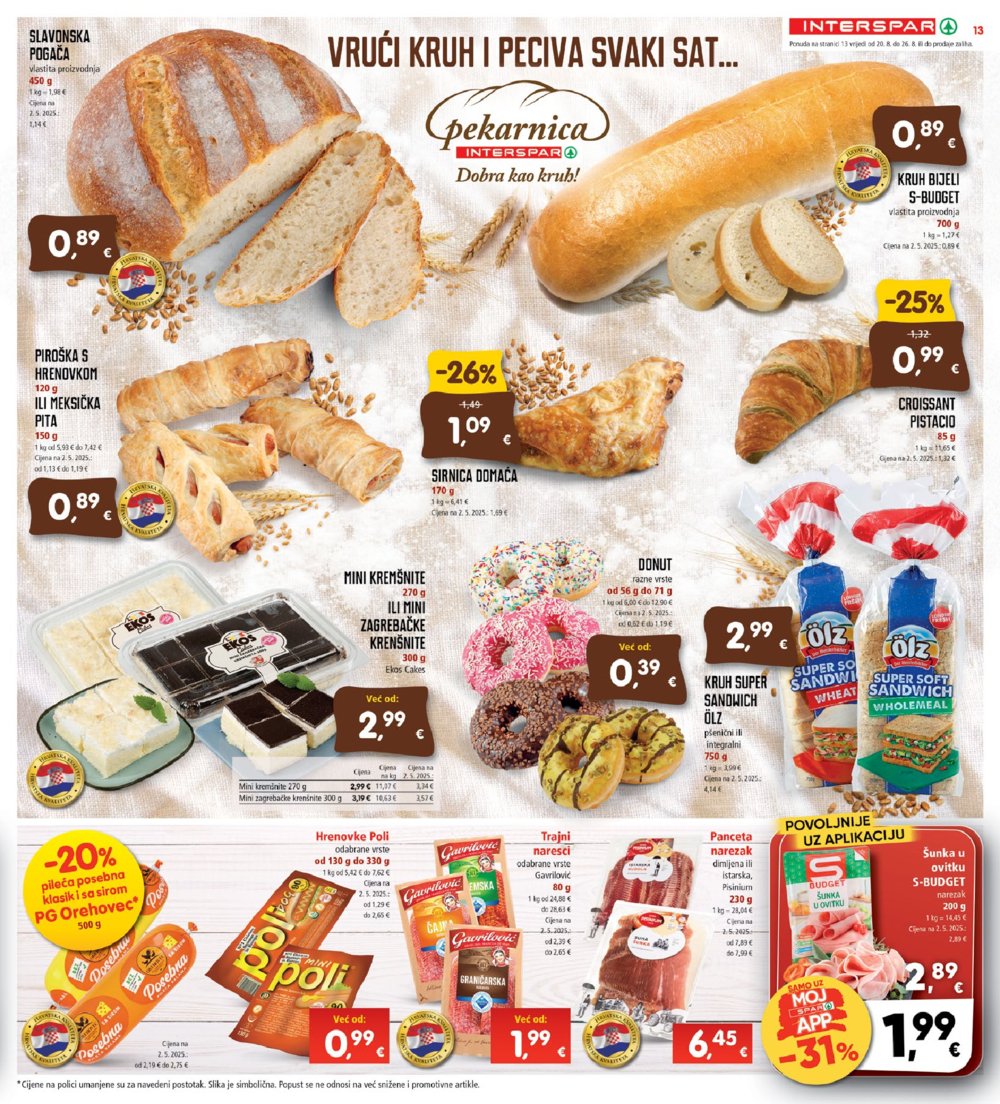 INTERSPAR katalog Akcija 20.08.-26.08.2025.