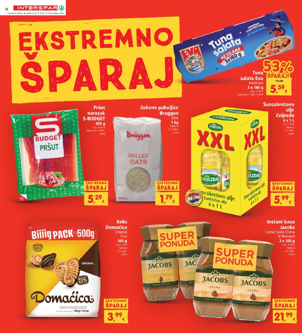 INTERSPAR katalog Akcija 20.08.-26.08.2025.