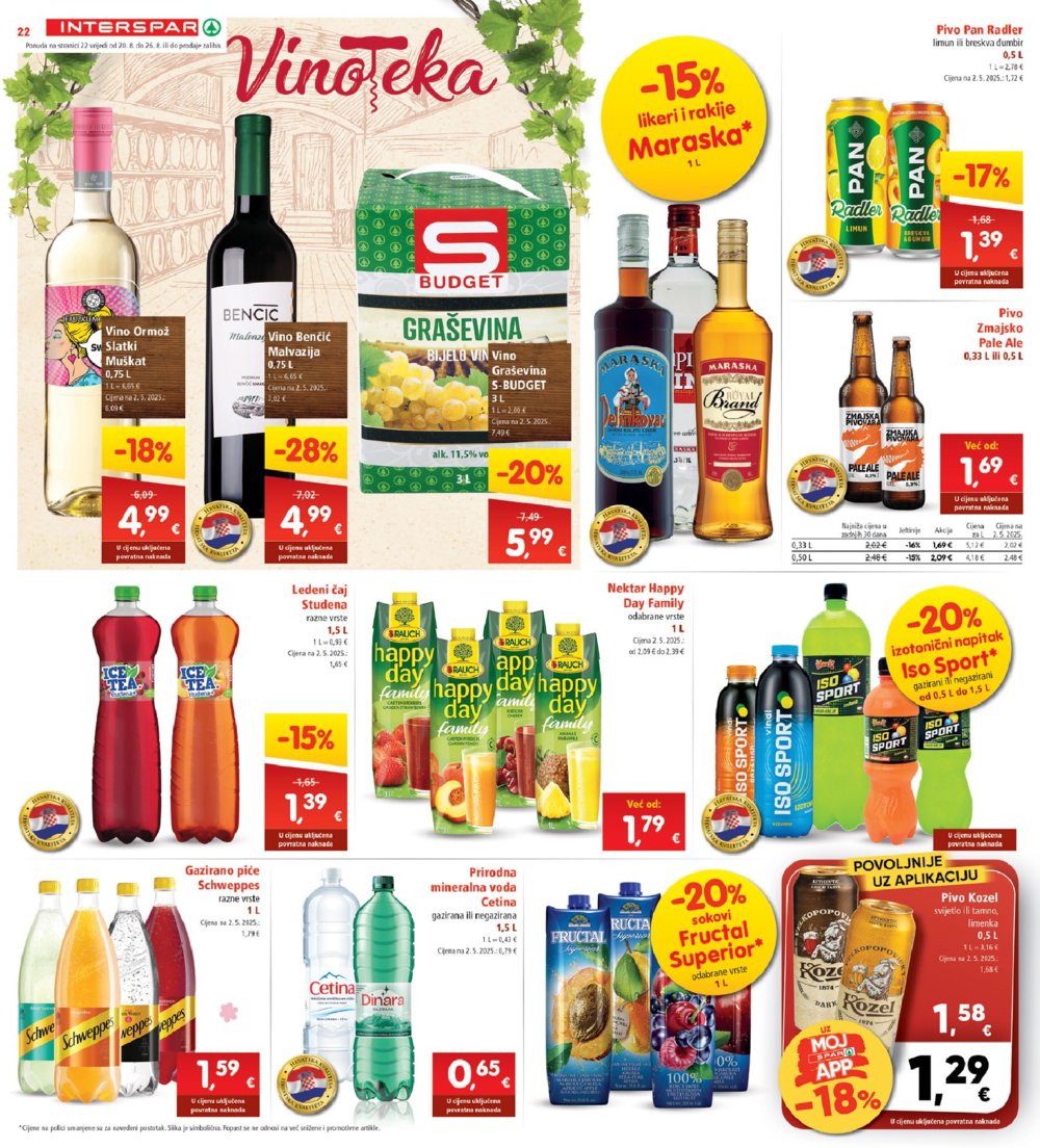 INTERSPAR katalog Akcija 20.08.-26.08.2025.