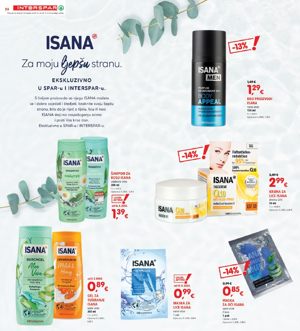 INTERSPAR katalog Akcija 20.08.-26.08.2025.