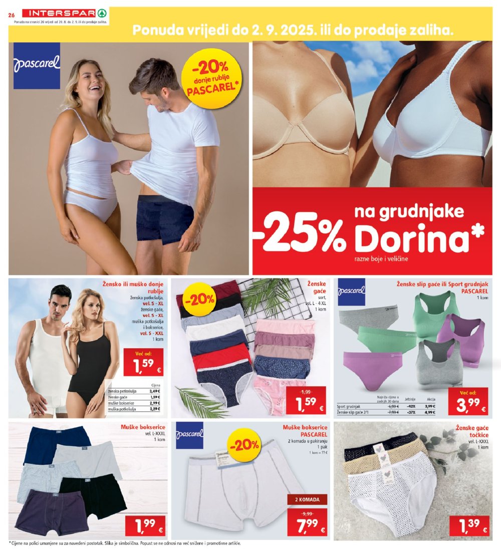 INTERSPAR katalog Akcija 20.08.-26.08.2025.