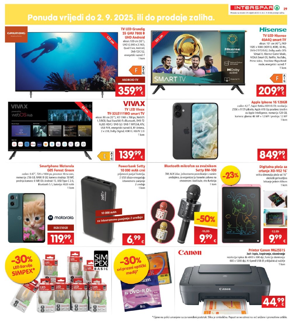 INTERSPAR katalog Akcija 20.08.-26.08.2025.