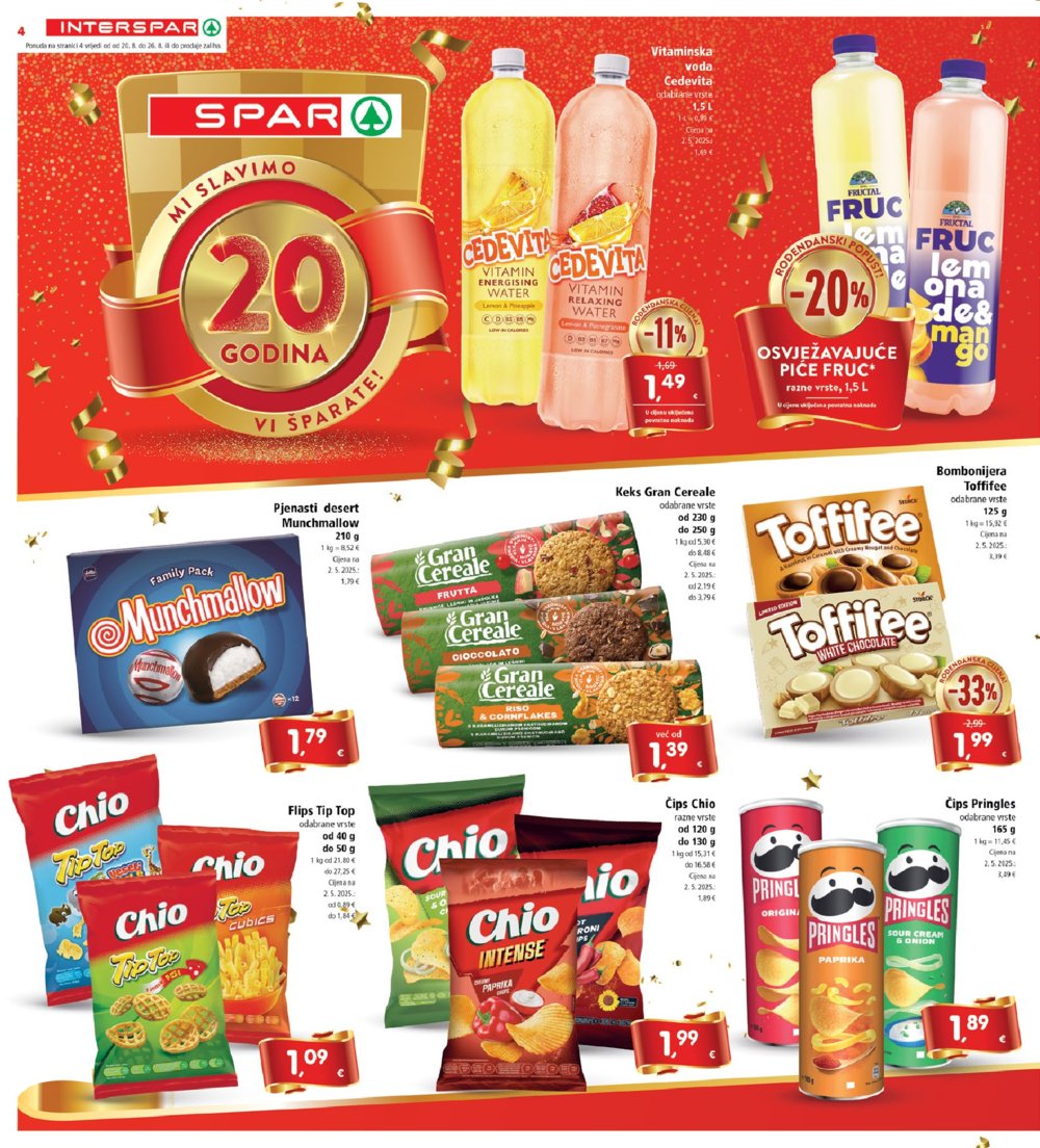 INTERSPAR katalog Akcija 20.08.-26.08.2025.