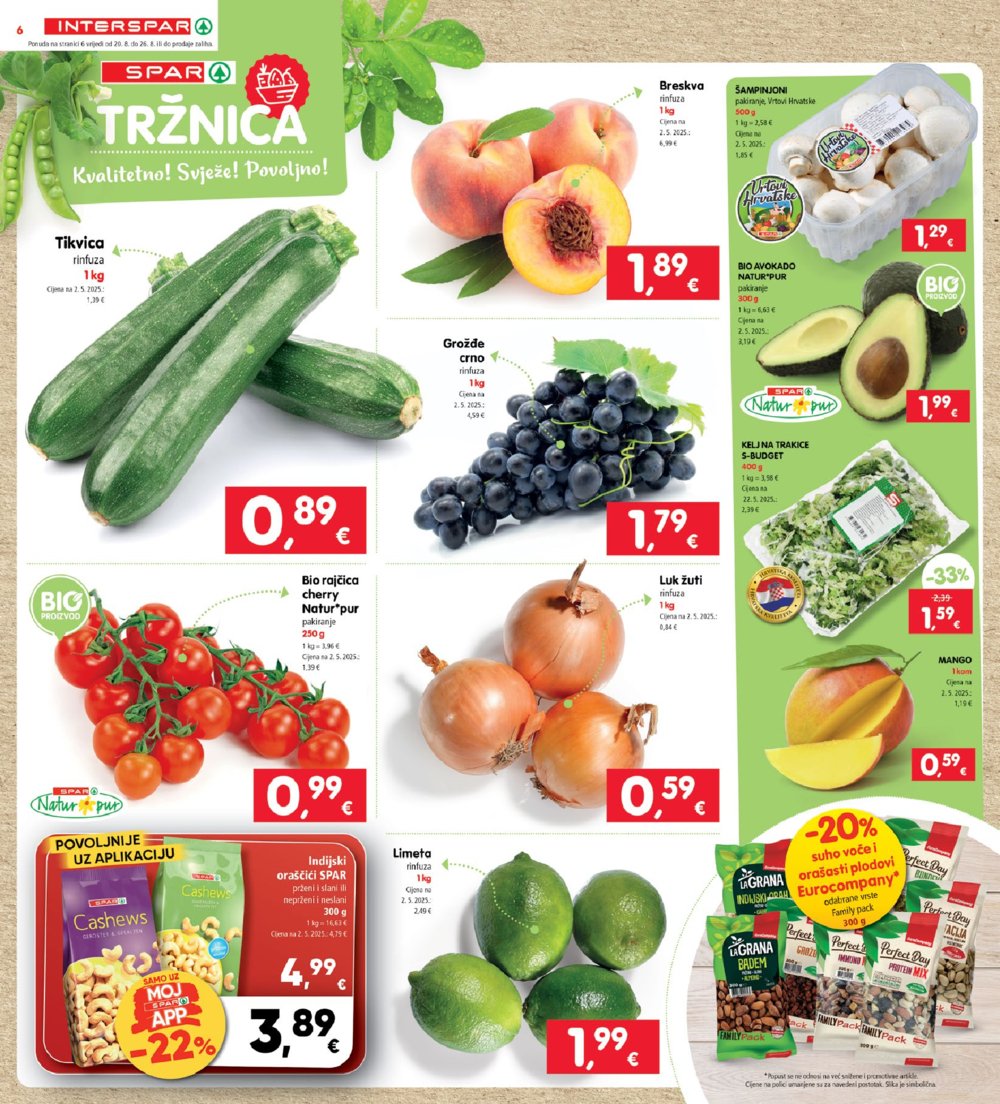INTERSPAR katalog Akcija 20.08.-26.08.2025.