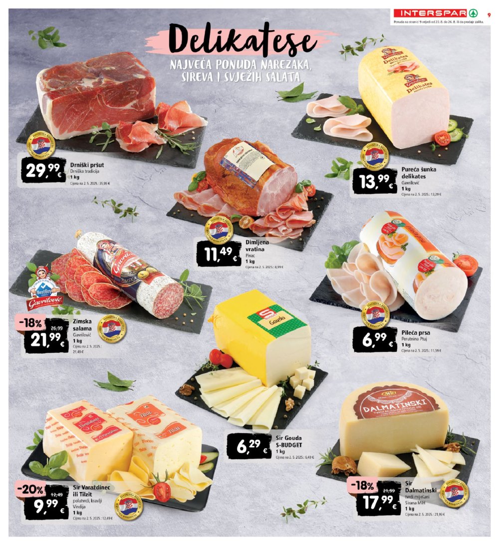 INTERSPAR katalog Akcija 20.08.-26.08.2025.