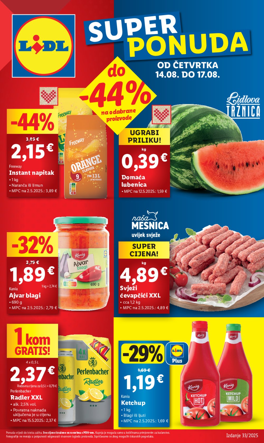 Lidl Super ponuda od četvrtka 14.08. - 17.08.2025.
