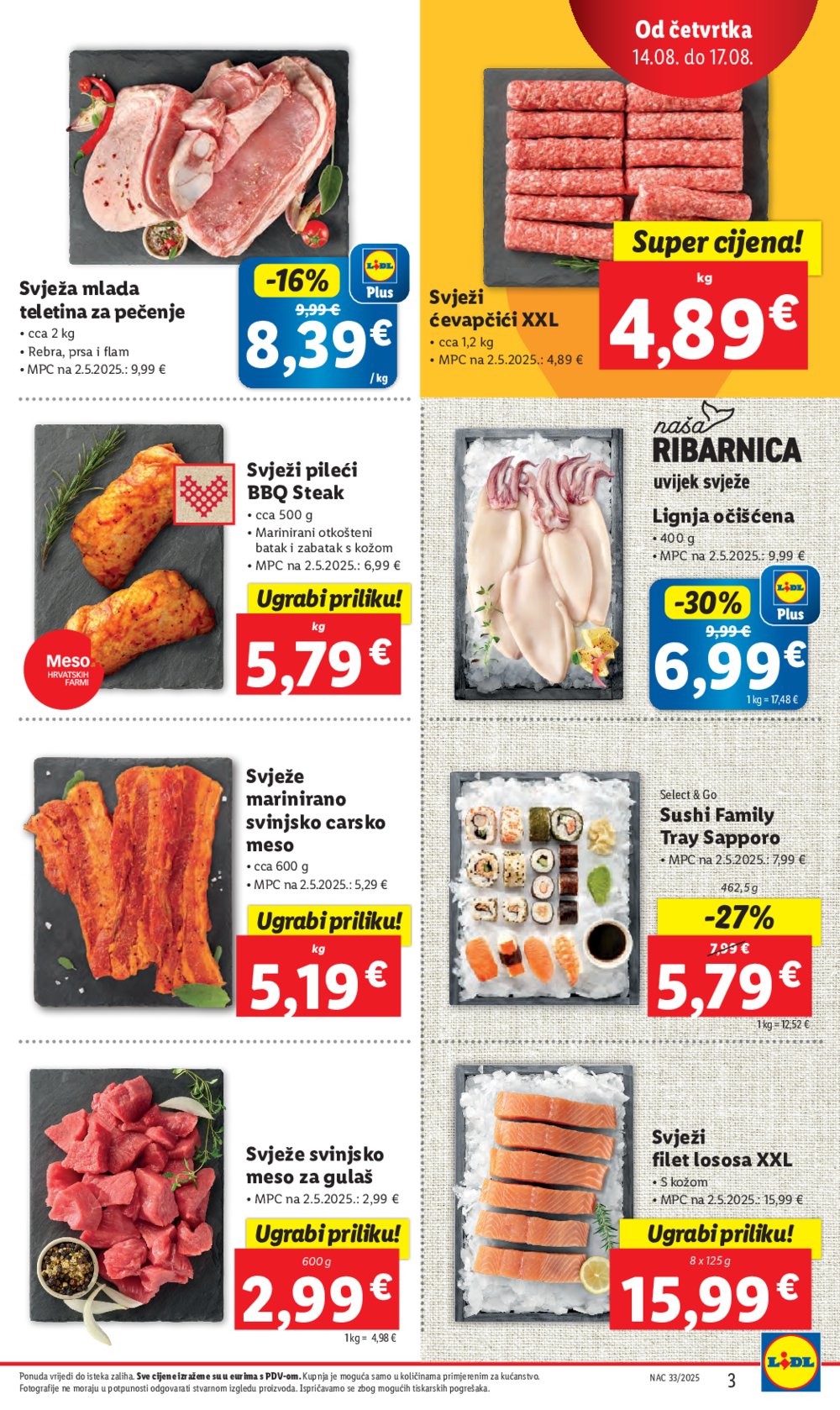 Lidl Super ponuda od četvrtka 14.08. - 17.08.2025.