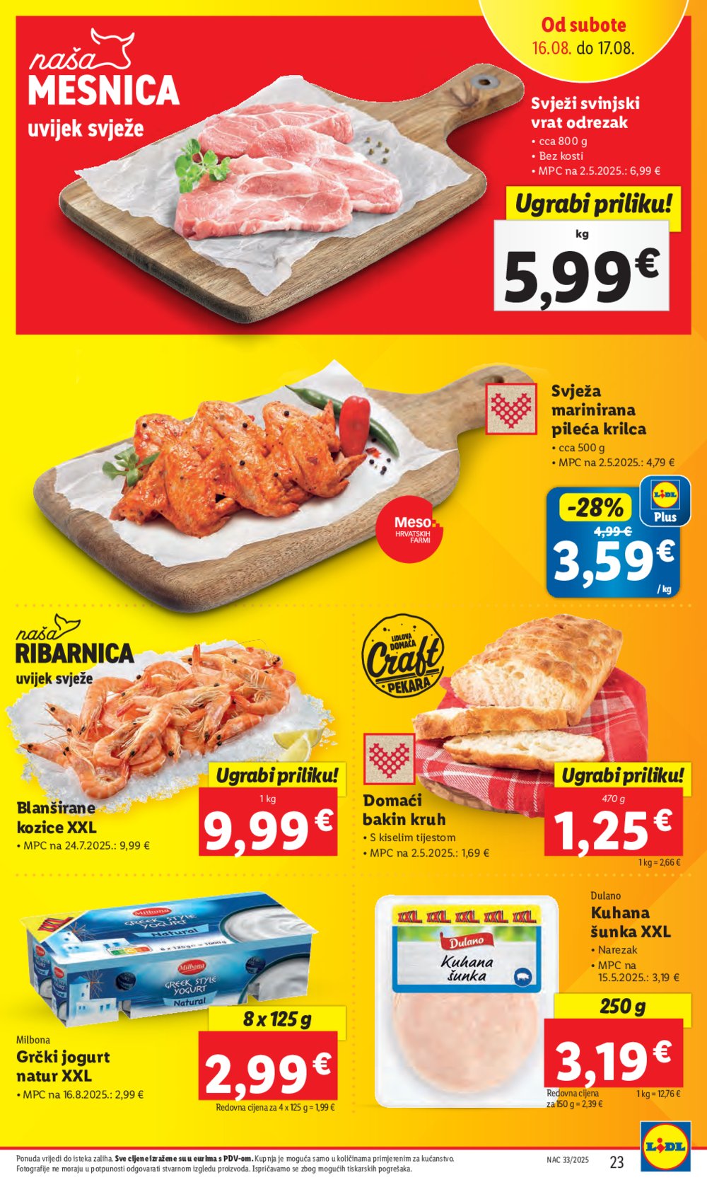 Lidl Super ponuda od četvrtka 14.08. - 17.08.2025.
