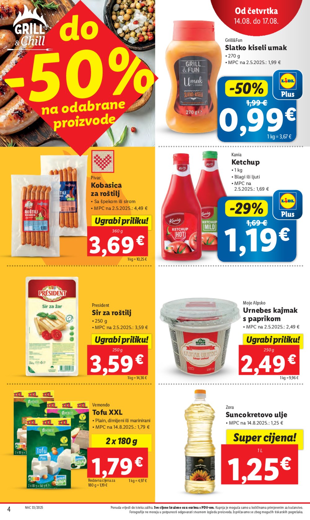 Lidl Super ponuda od četvrtka 14.08. - 17.08.2025.
