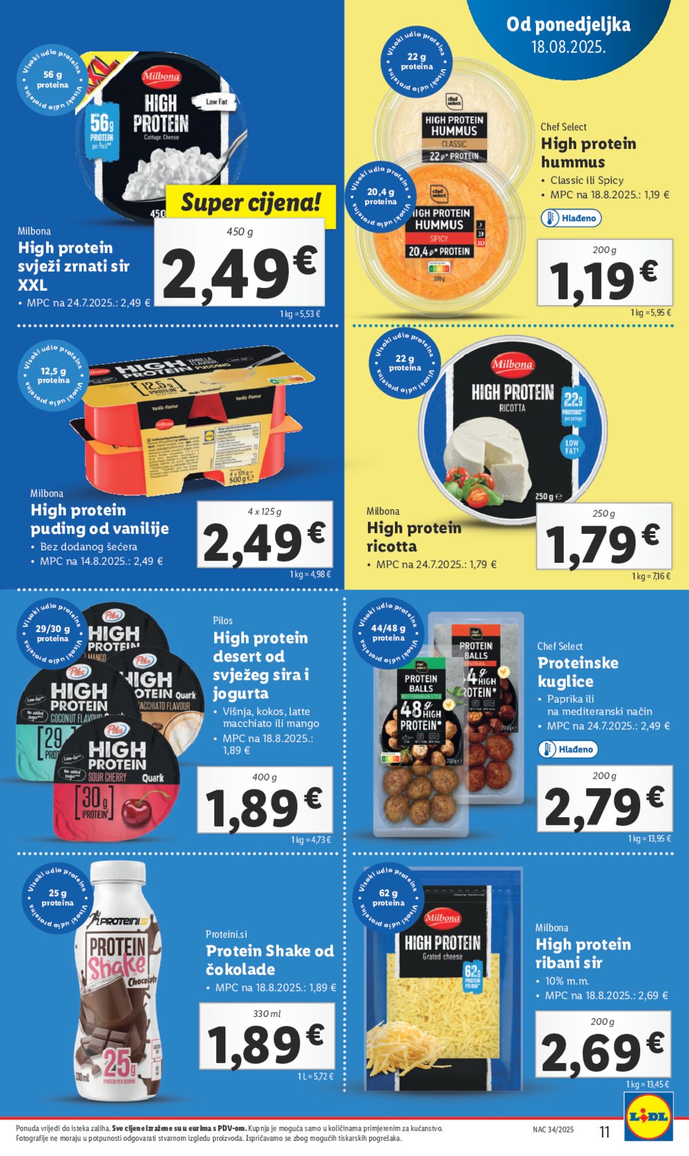 Lidl Super ponuda od ponedjeljka 18.08.-24.08.2025.