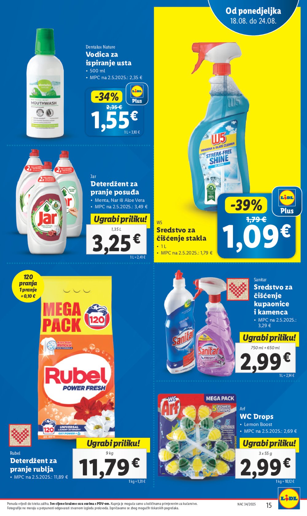 Lidl Super ponuda od ponedjeljka 18.08.-24.08.2025.