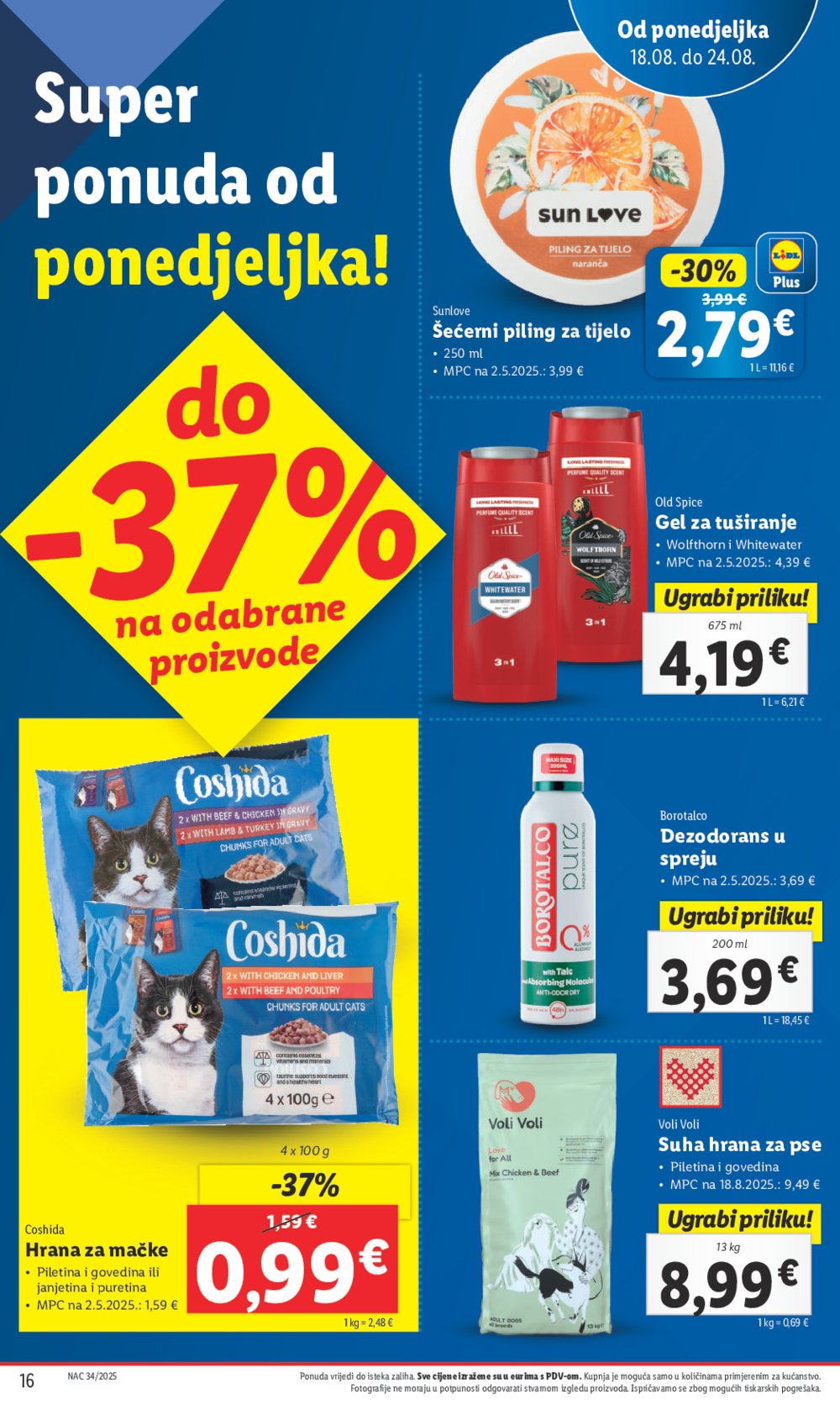 Lidl Super ponuda od ponedjeljka 18.08.-24.08.2025.