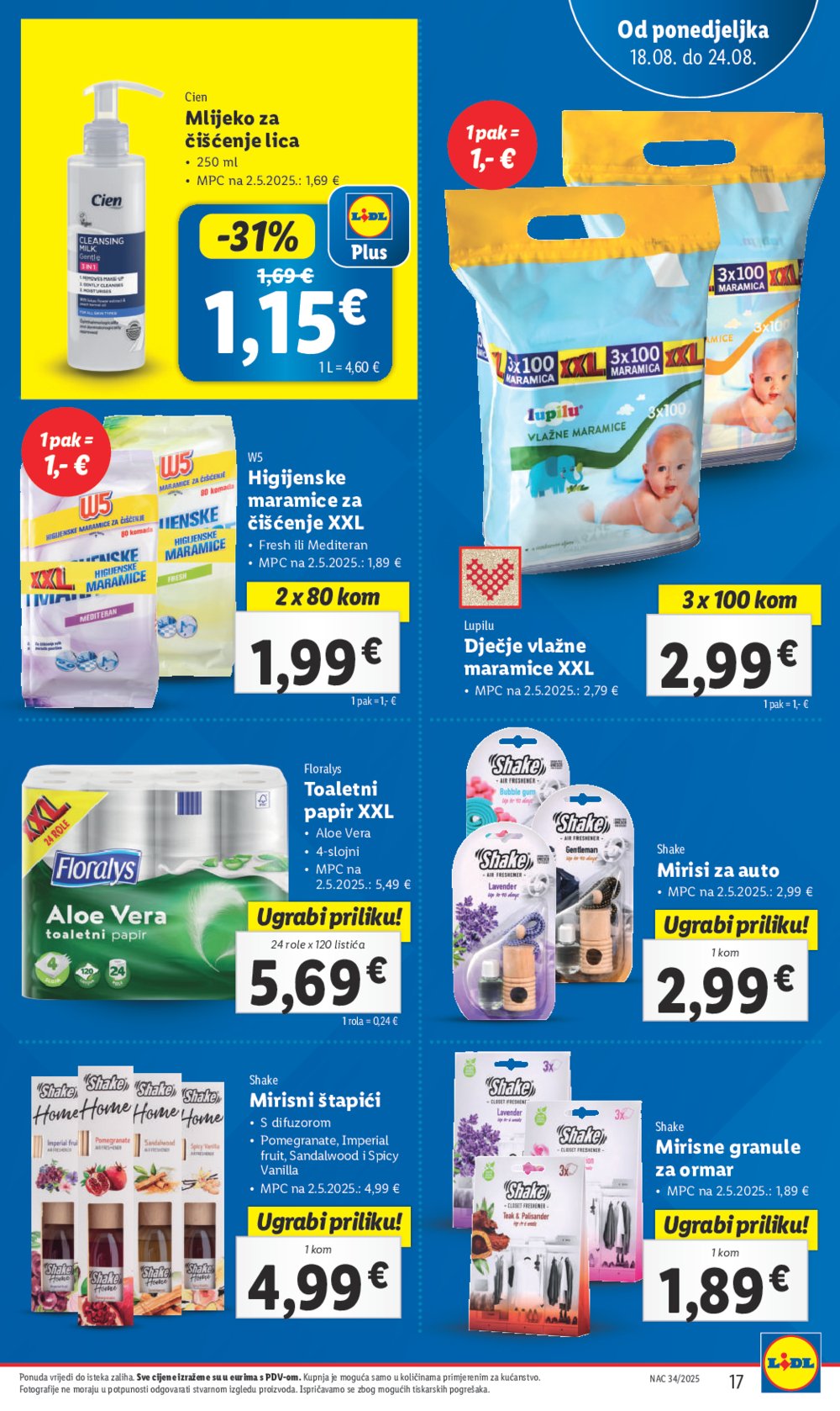 Lidl Super ponuda od ponedjeljka 18.08.-24.08.2025.
