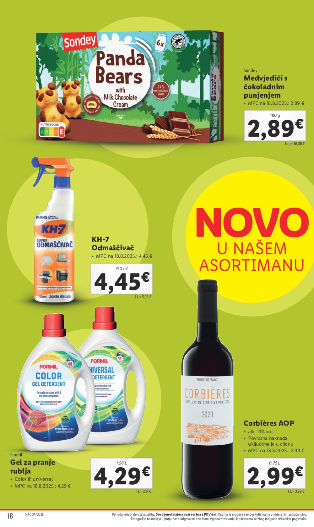 Lidl Super ponuda od ponedjeljka 18.08.-24.08.2025.